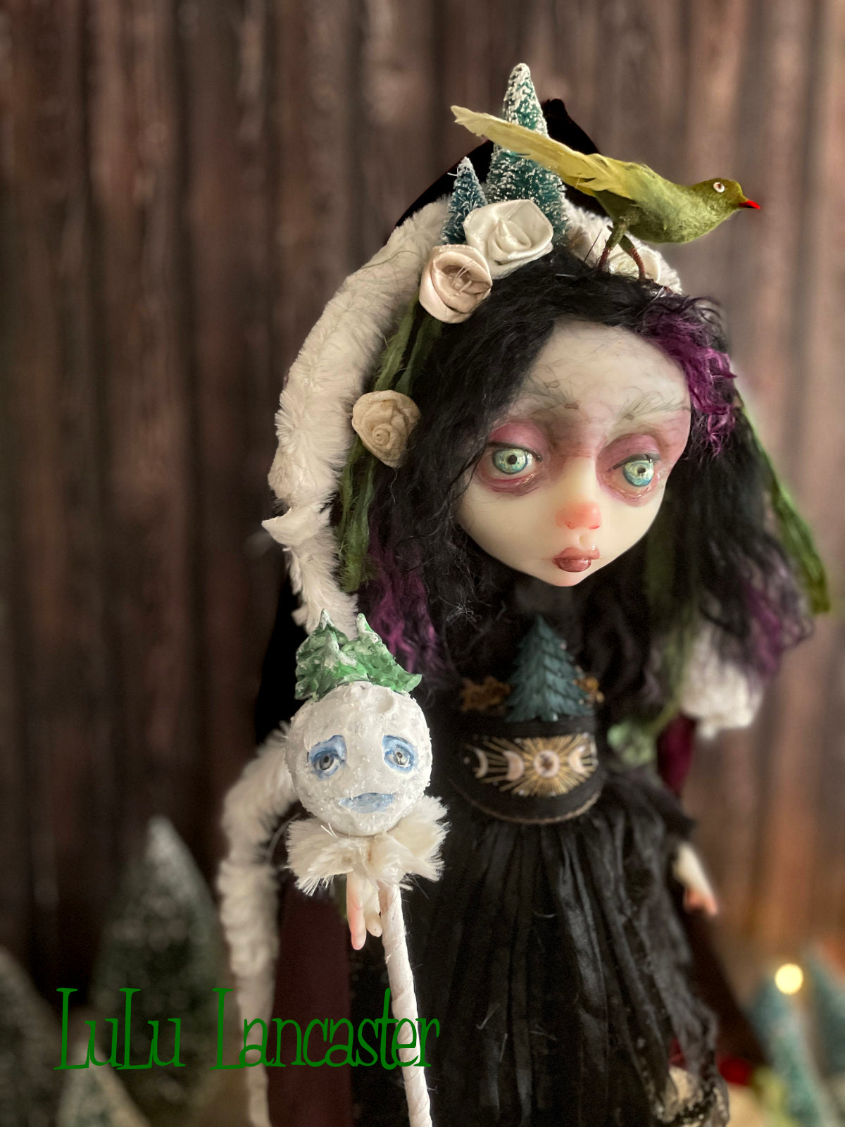 Evergreen Winter Witch LuLu's Holiday Original LuLu Lancaster Art Doll