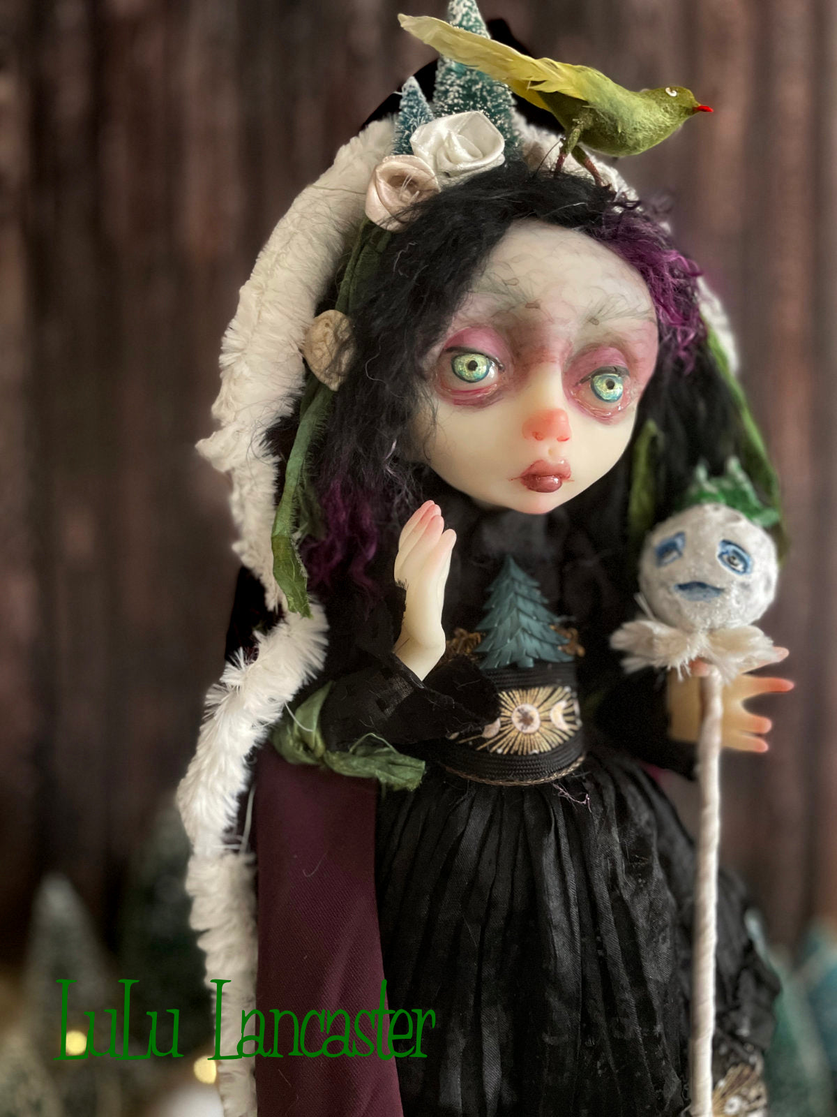 Evergreen Winter Witch LuLu's Holiday Original LuLu Lancaster Art Doll