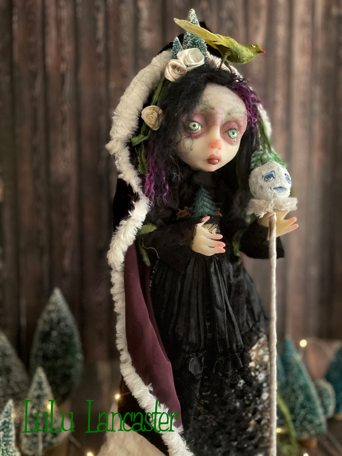 Evergreen Winter Witch LuLu's Holiday Original LuLu Lancaster Art Doll