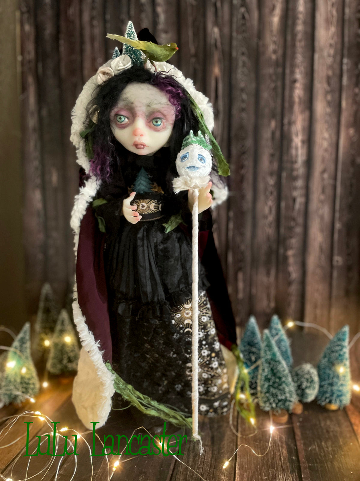 Evergreen Winter Witch LuLu's Holiday Original LuLu Lancaster Art Doll