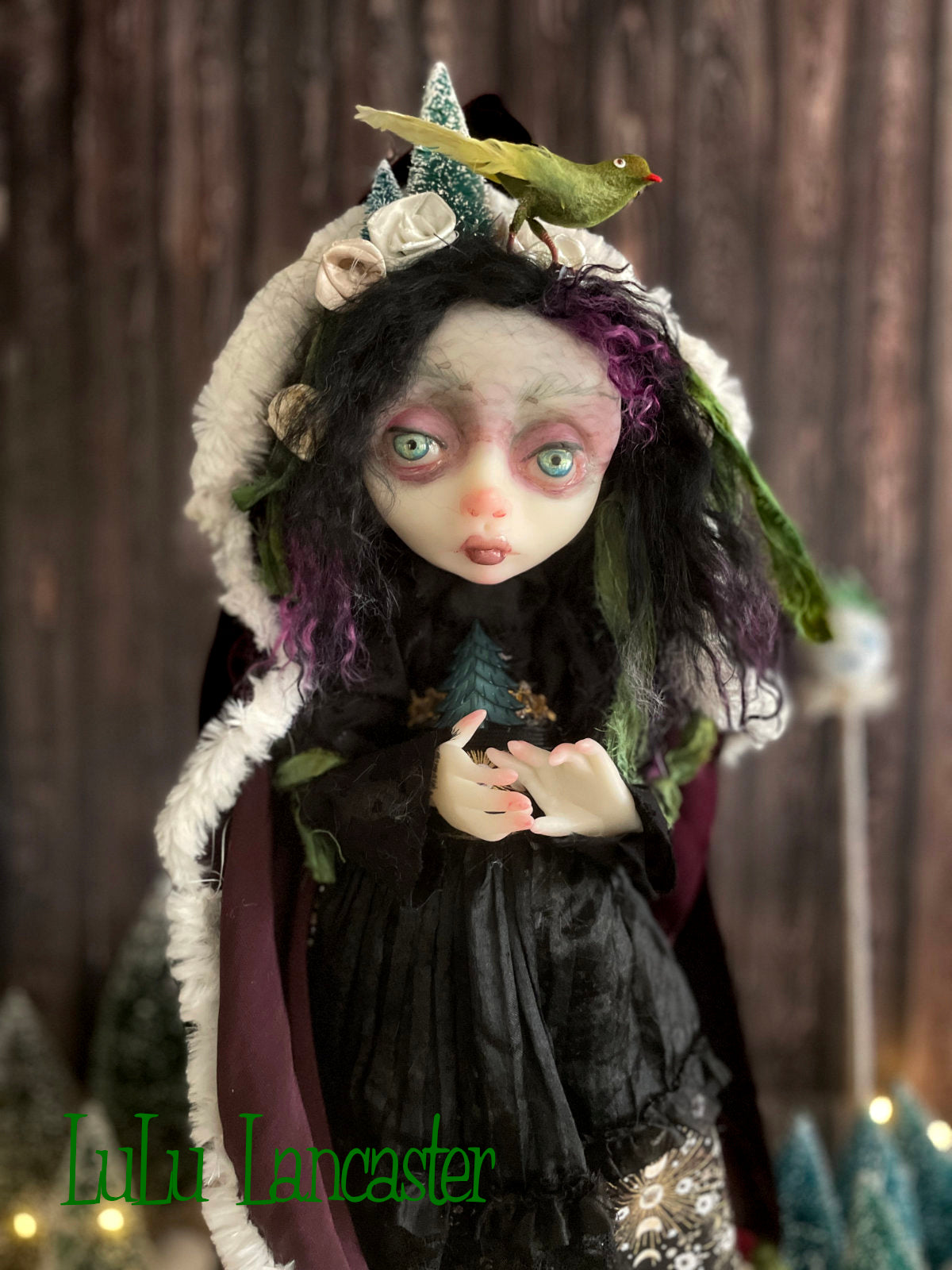 Evergreen Winter Witch LuLu's Holiday Original LuLu Lancaster Art Doll