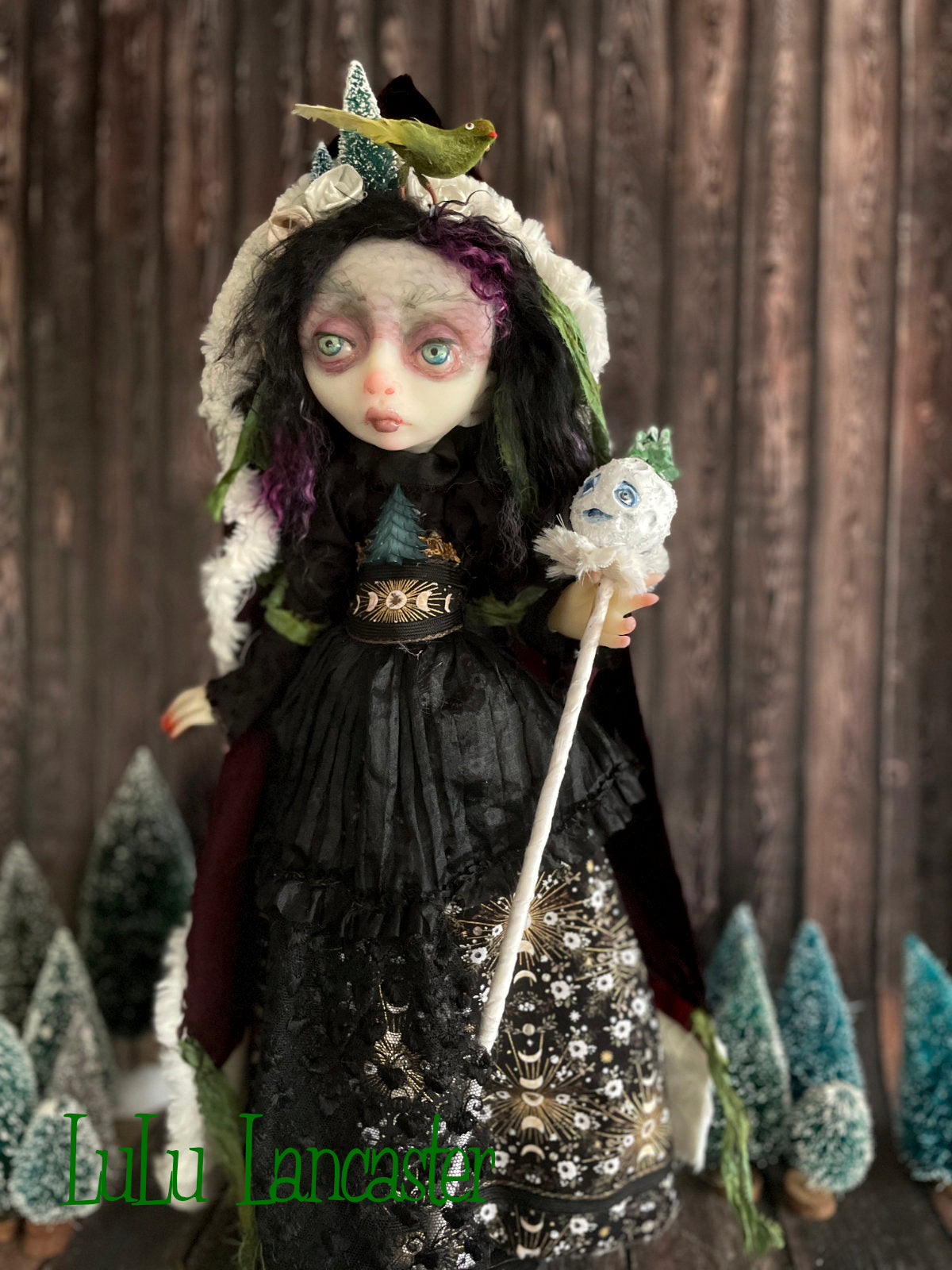 Evergreen Winter Witch LuLu's Holiday Original LuLu Lancaster Art Doll