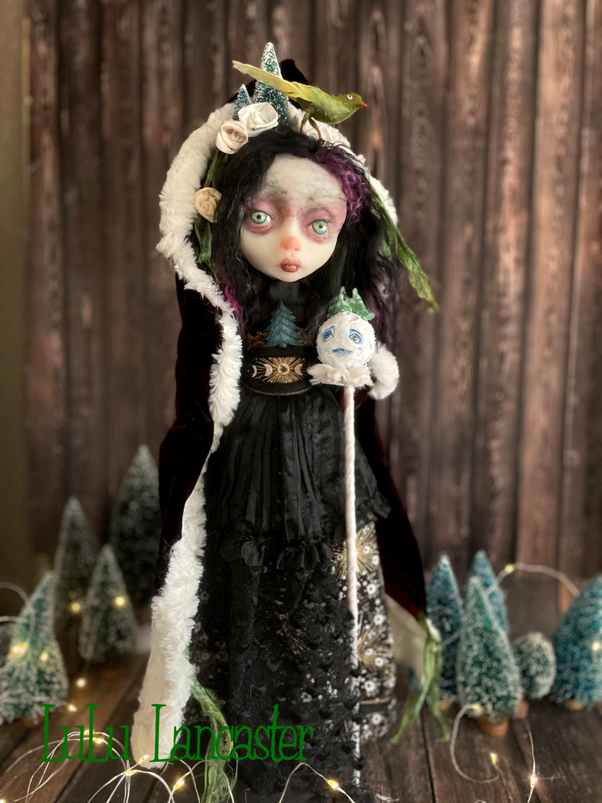 Evergreen Winter Witch LuLu's Holiday Original LuLu Lancaster Art Doll