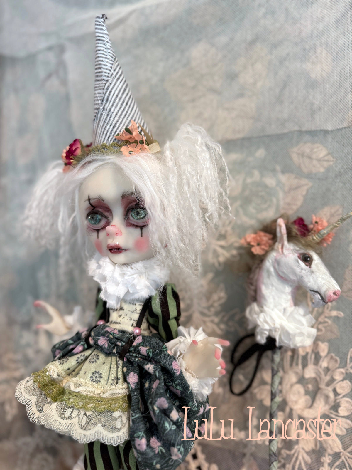 Evielynn Poupee the clown Original LuLu Lancaster Art Doll