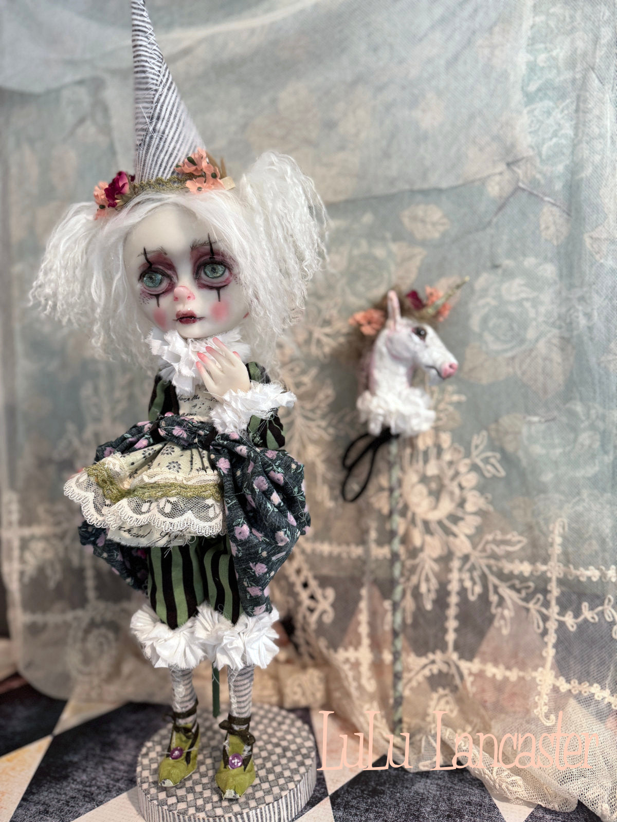 Evielynn Poupee the clown Original LuLu Lancaster Art Doll