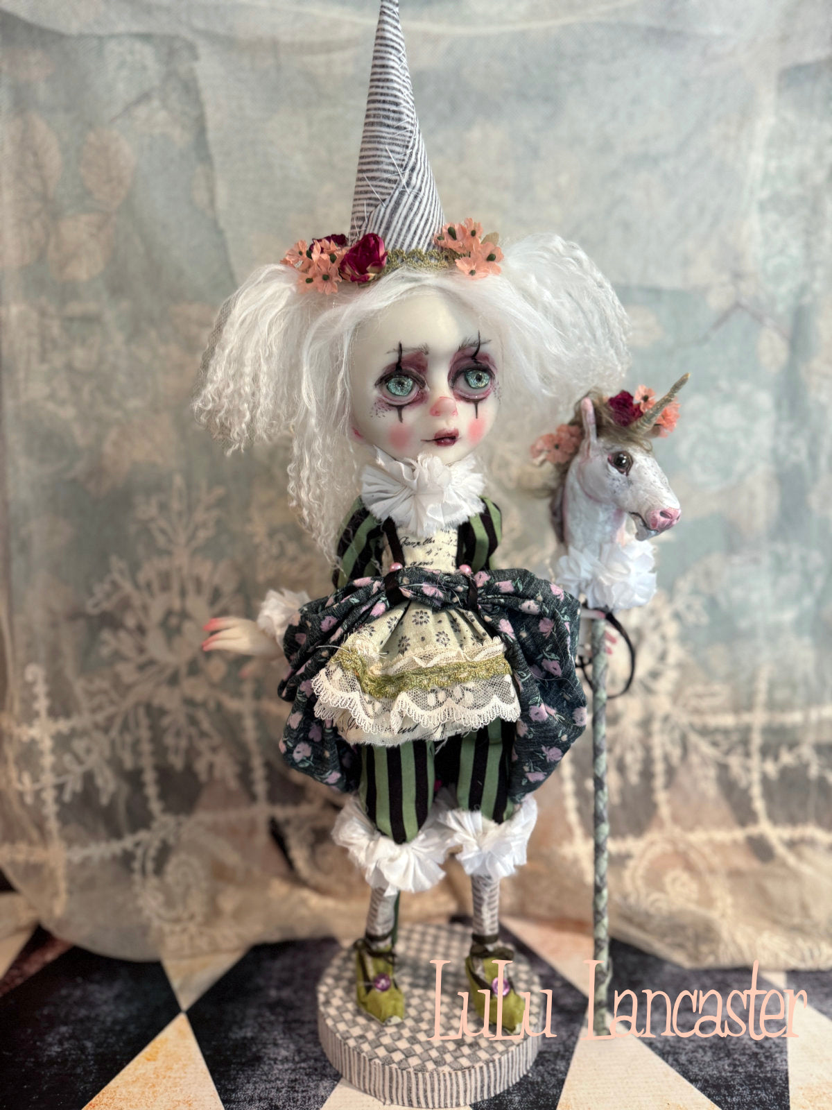 Evielynn Poupee the clown Original LuLu Lancaster Art Doll