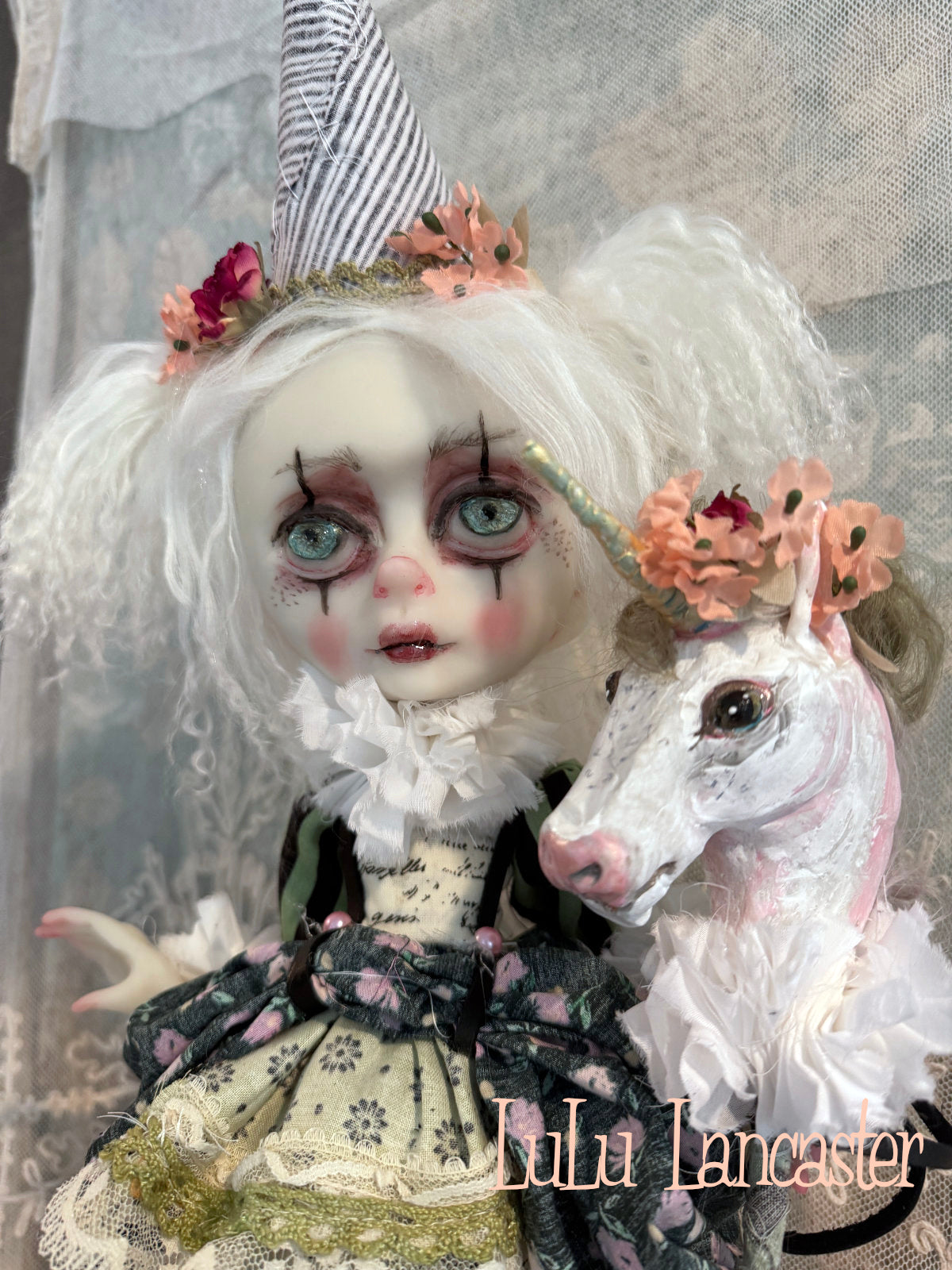 Evielynn Poupee the clown Original LuLu Lancaster Art Doll