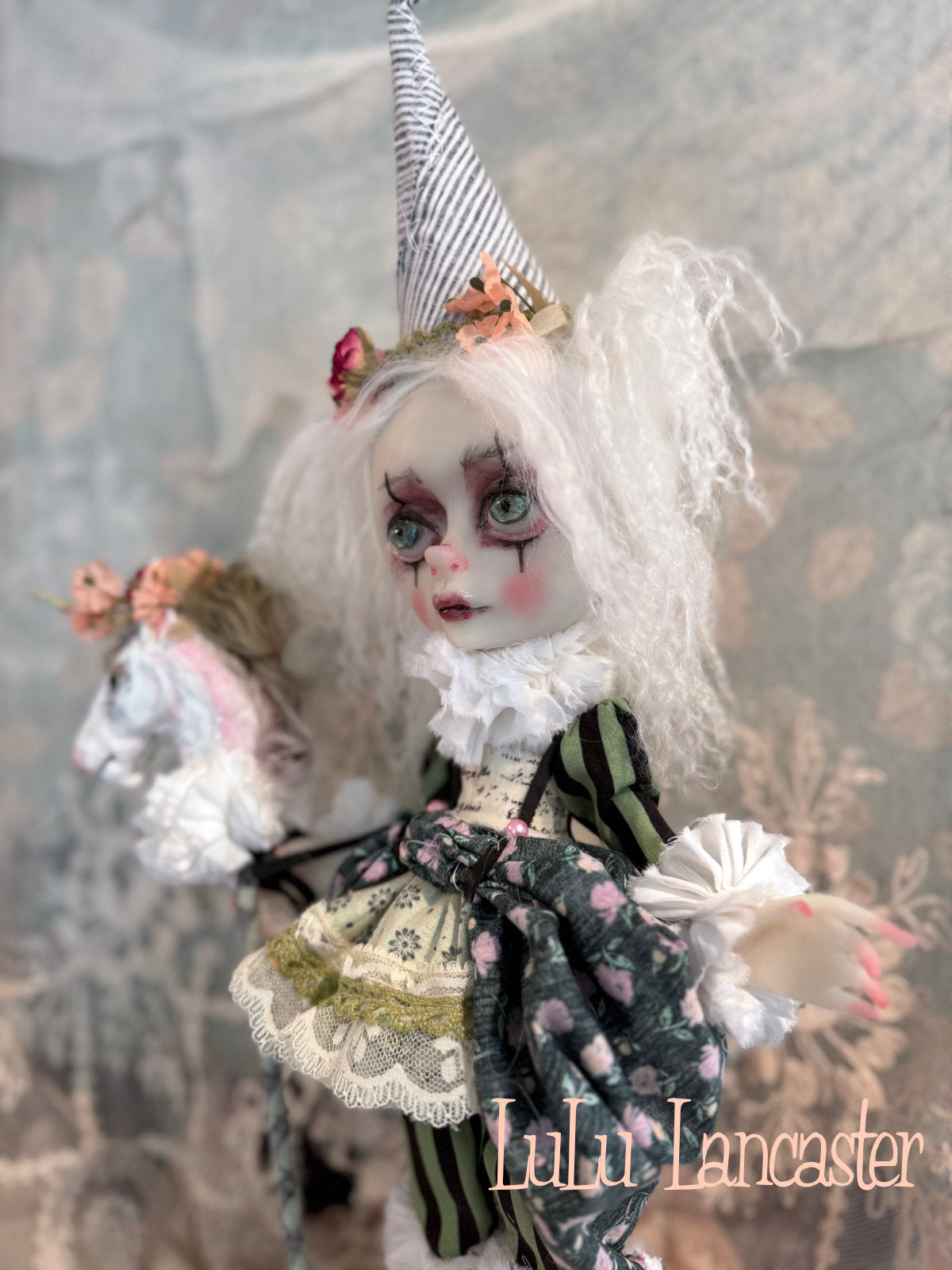 Evielynn Poupee the clown Original LuLu Lancaster Art Doll