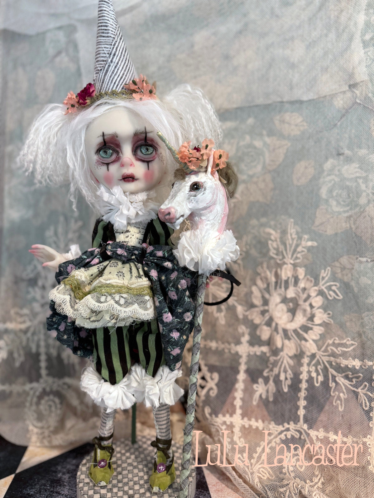 Evielynn Poupee the clown Original LuLu Lancaster Art Doll