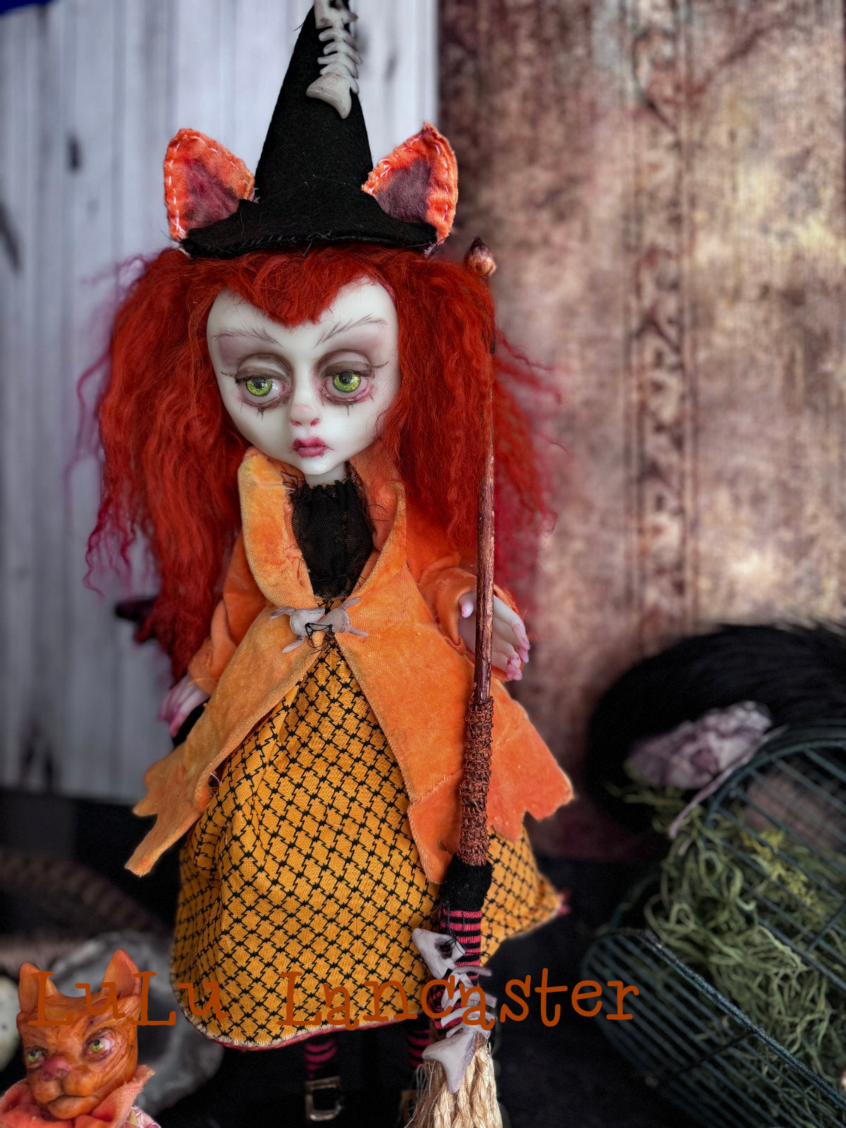 Felicity Feline Witch Original LuLu Lancaster Art Doll