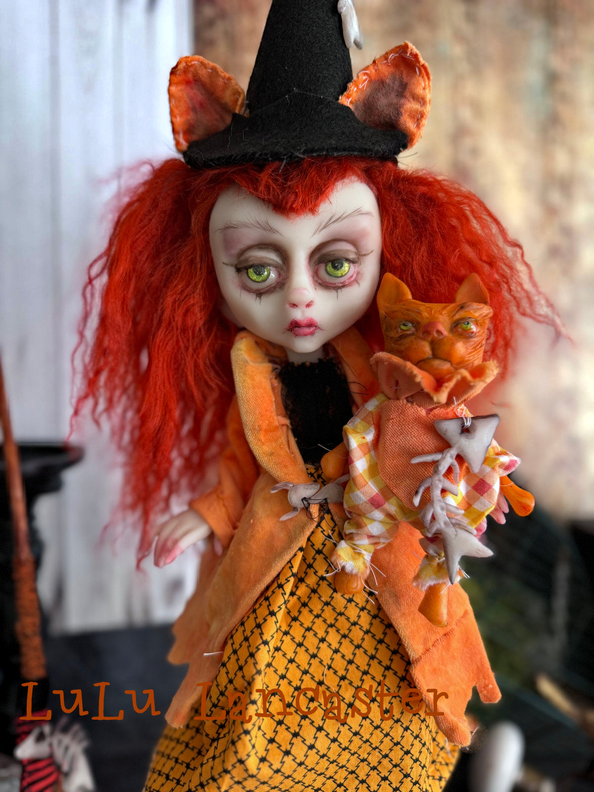 Felicity Feline Witch Original LuLu Lancaster Art Doll