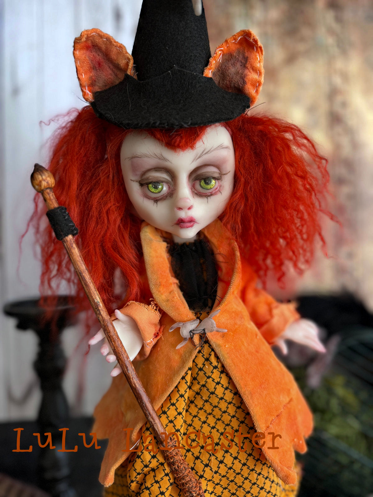 Felicity Feline Witch Original LuLu Lancaster Art Doll