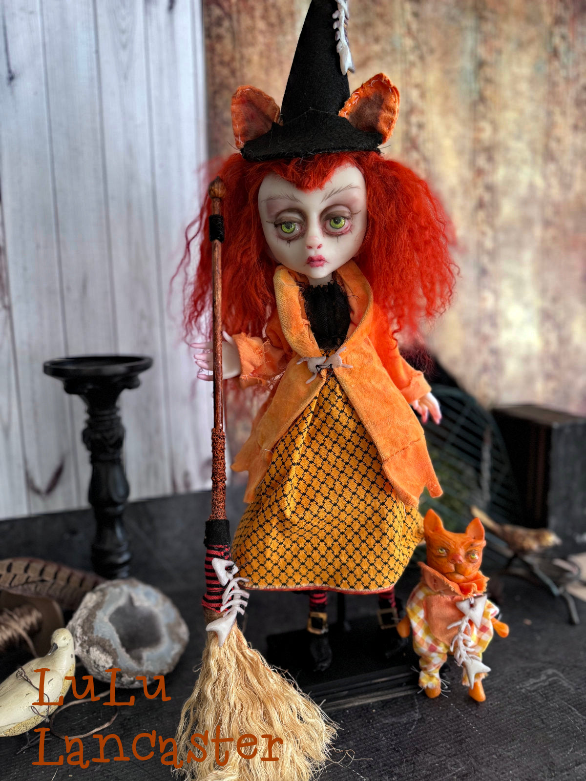 Felicity Feline Witch Original LuLu Lancaster Art Doll