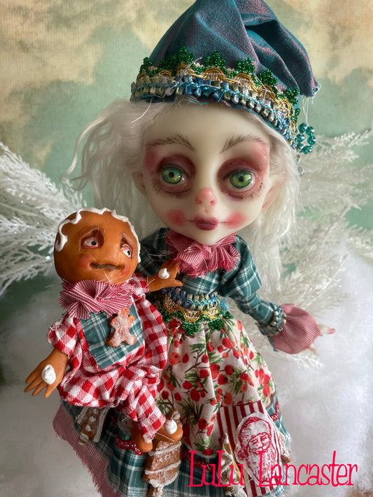 Flurry Gingerbread the Christmas Elf LuLu's Holiday Original LuLu Lancaster Art Doll