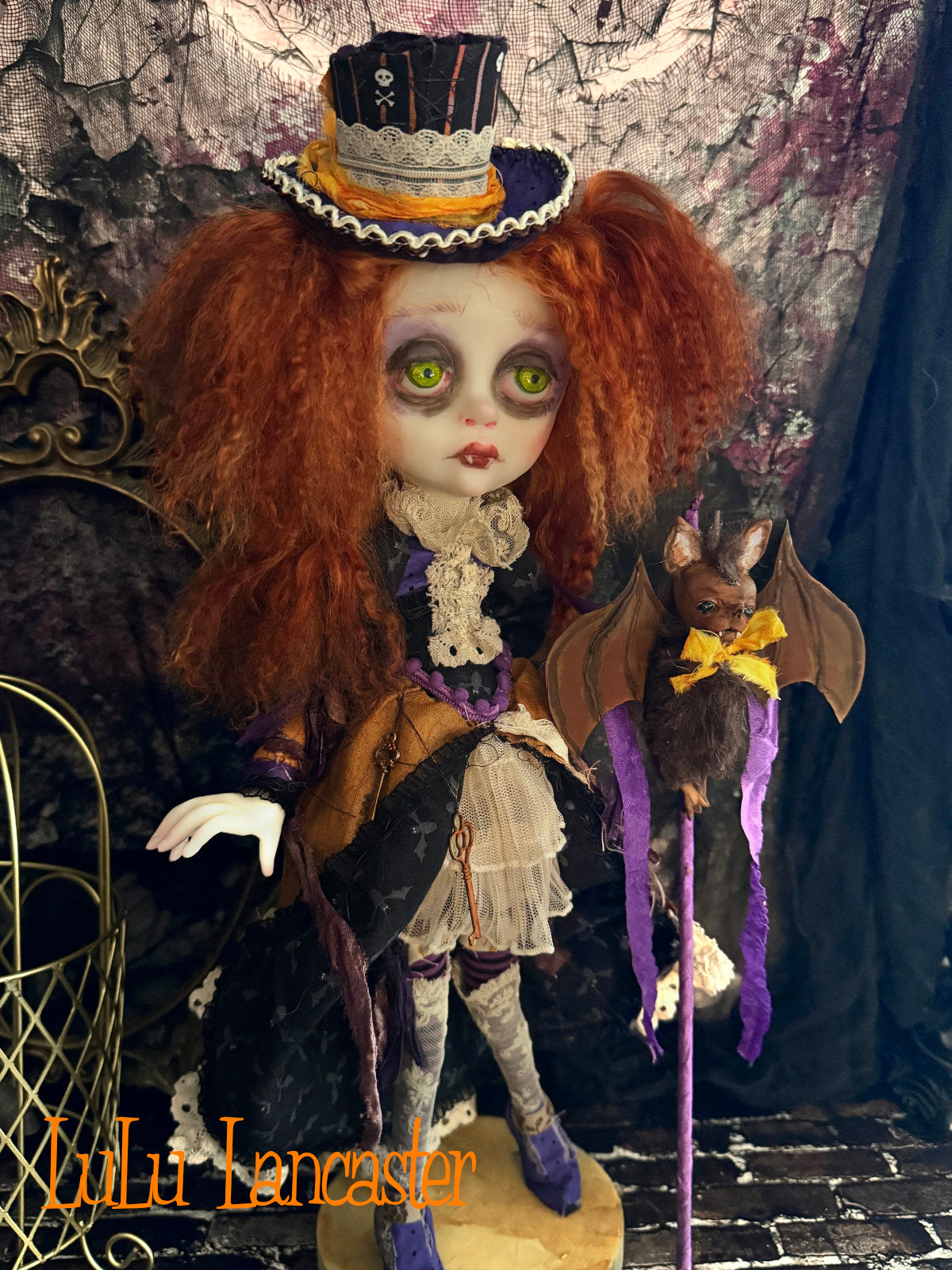 Gilly Grave the Vampire Autumn Halloween  ~Original LuLu Lancaster Art Doll
