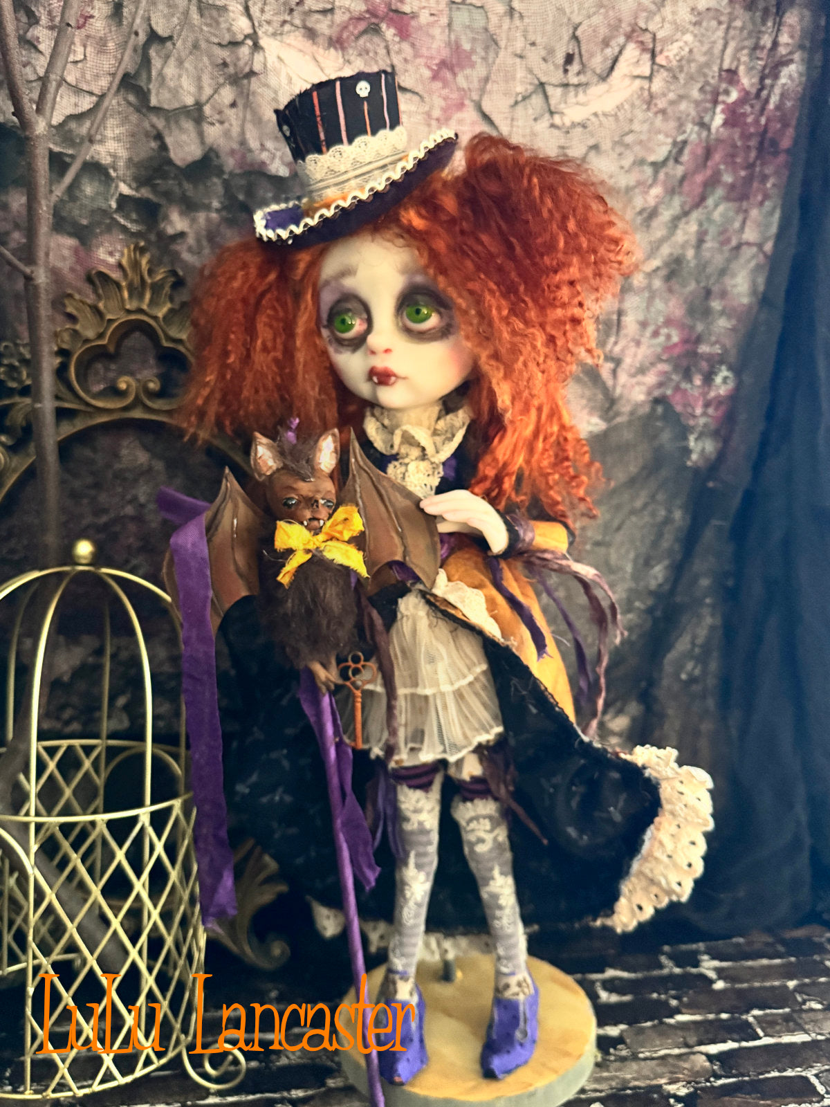 Gilly Grave the Vampire Autumn Halloween  ~Original LuLu Lancaster Art Doll