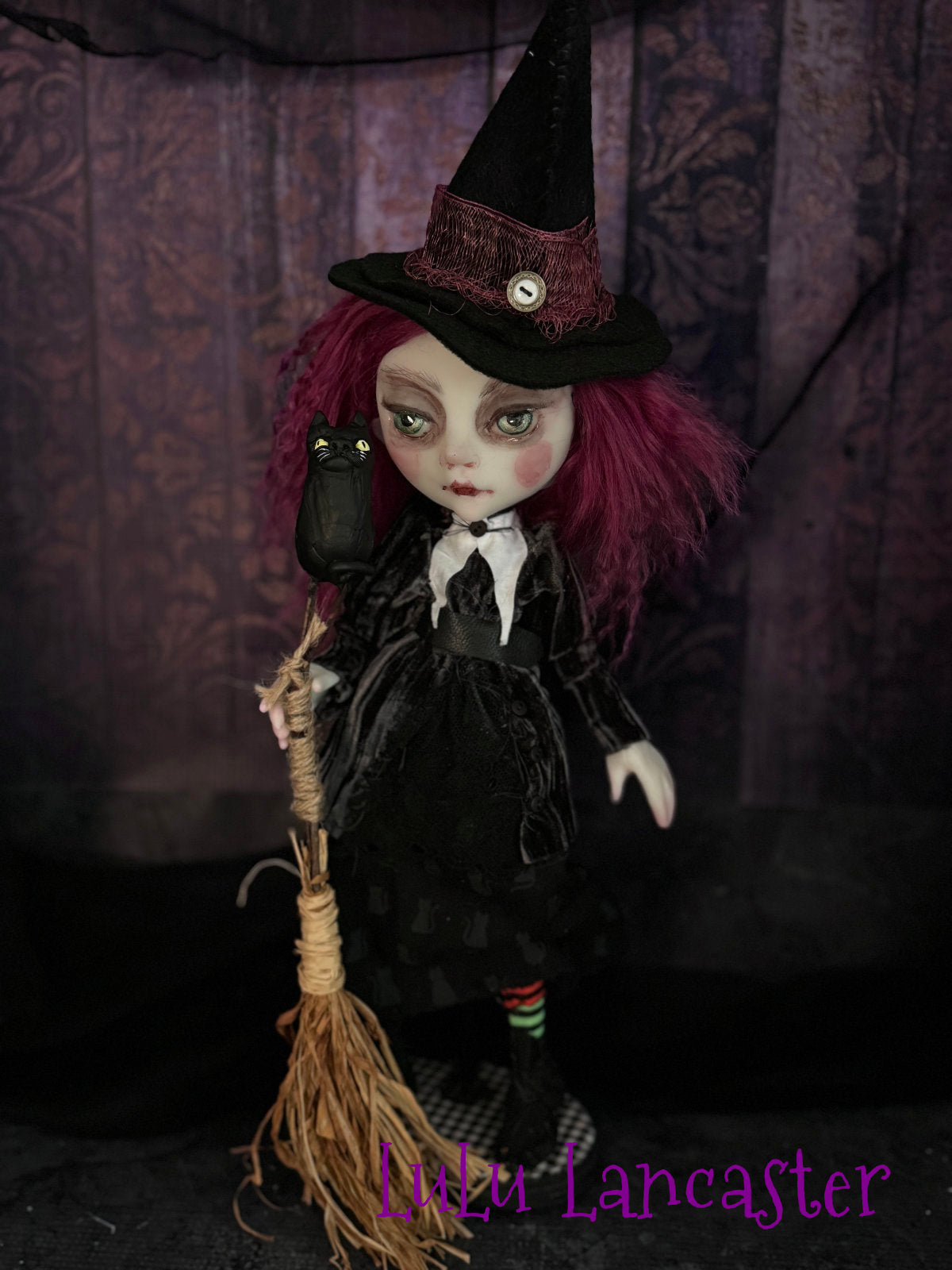 Gollie the mini witch Original LuLu Lancaster Art Doll