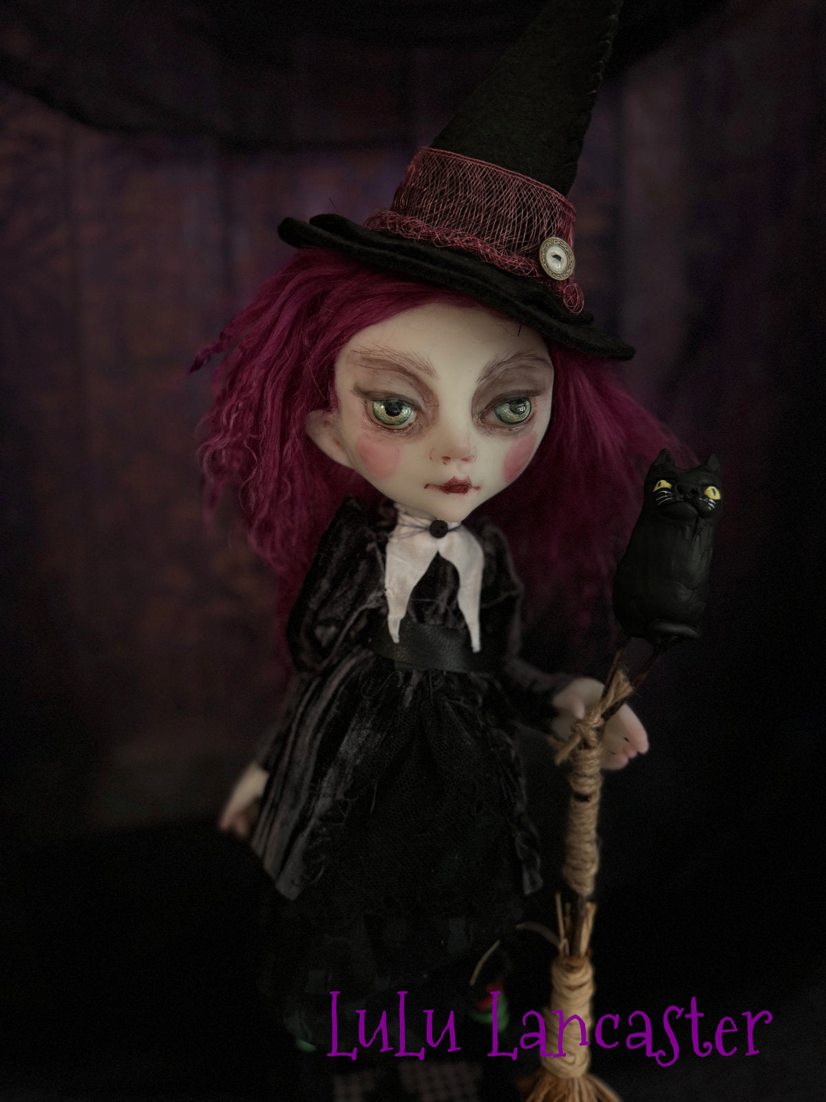Gollie the mini witch Original LuLu Lancaster Art Doll