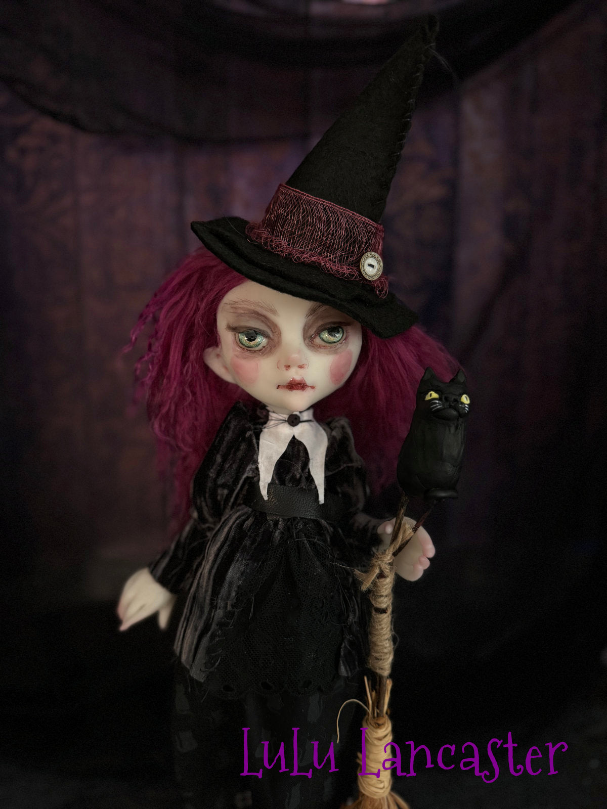 Gollie the mini witch Original LuLu Lancaster Art Doll