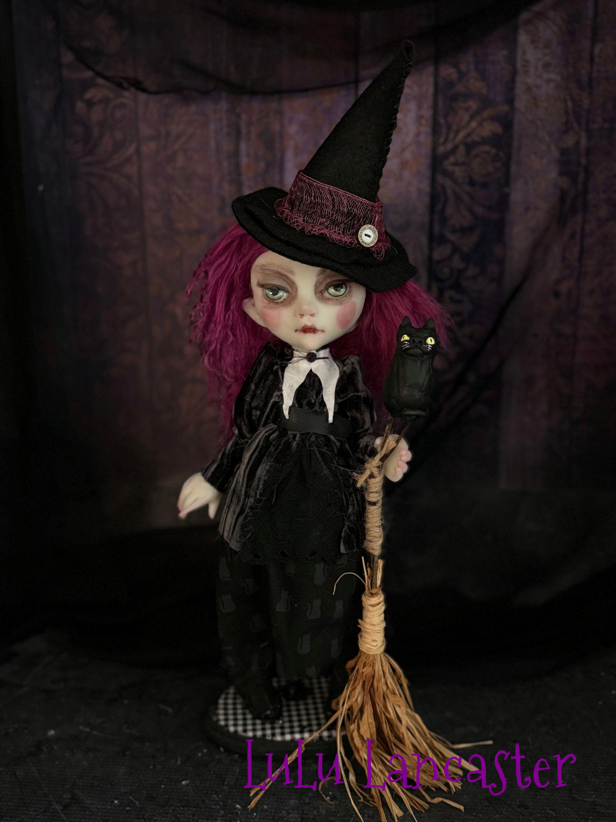 Gollie the mini witch Original LuLu Lancaster Art Doll