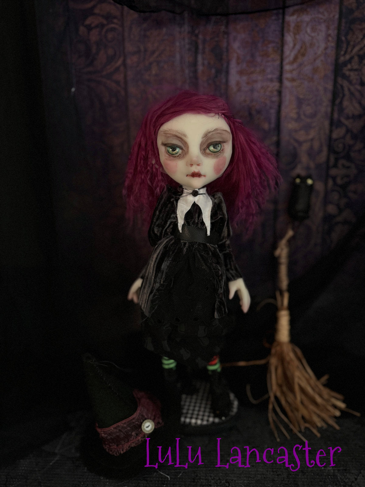 Gollie the mini witch Original LuLu Lancaster Art Doll
