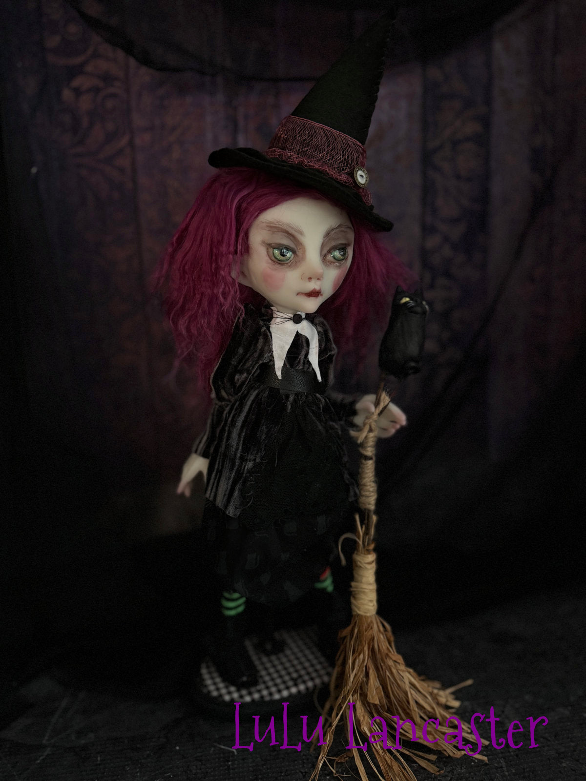 Gollie the mini witch Original LuLu Lancaster Art Doll