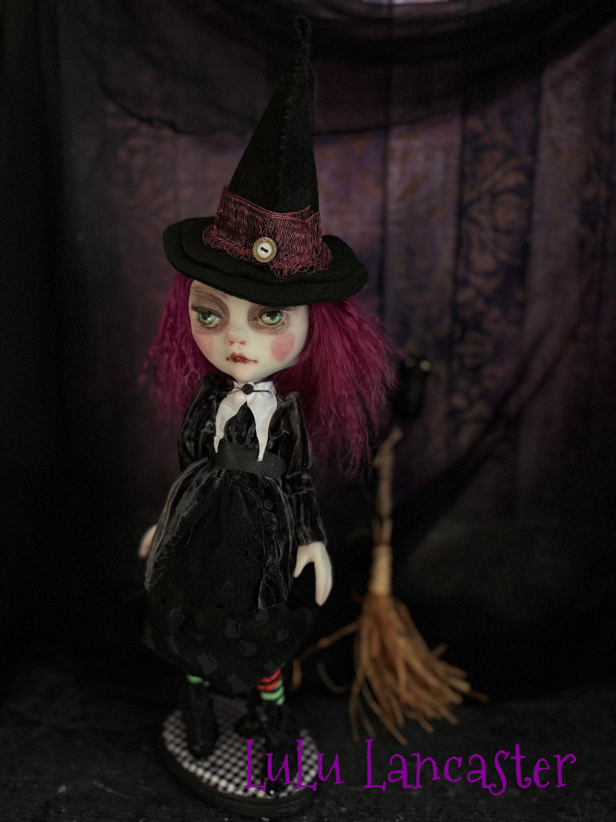 Gollie the mini witch Original LuLu Lancaster Art Doll