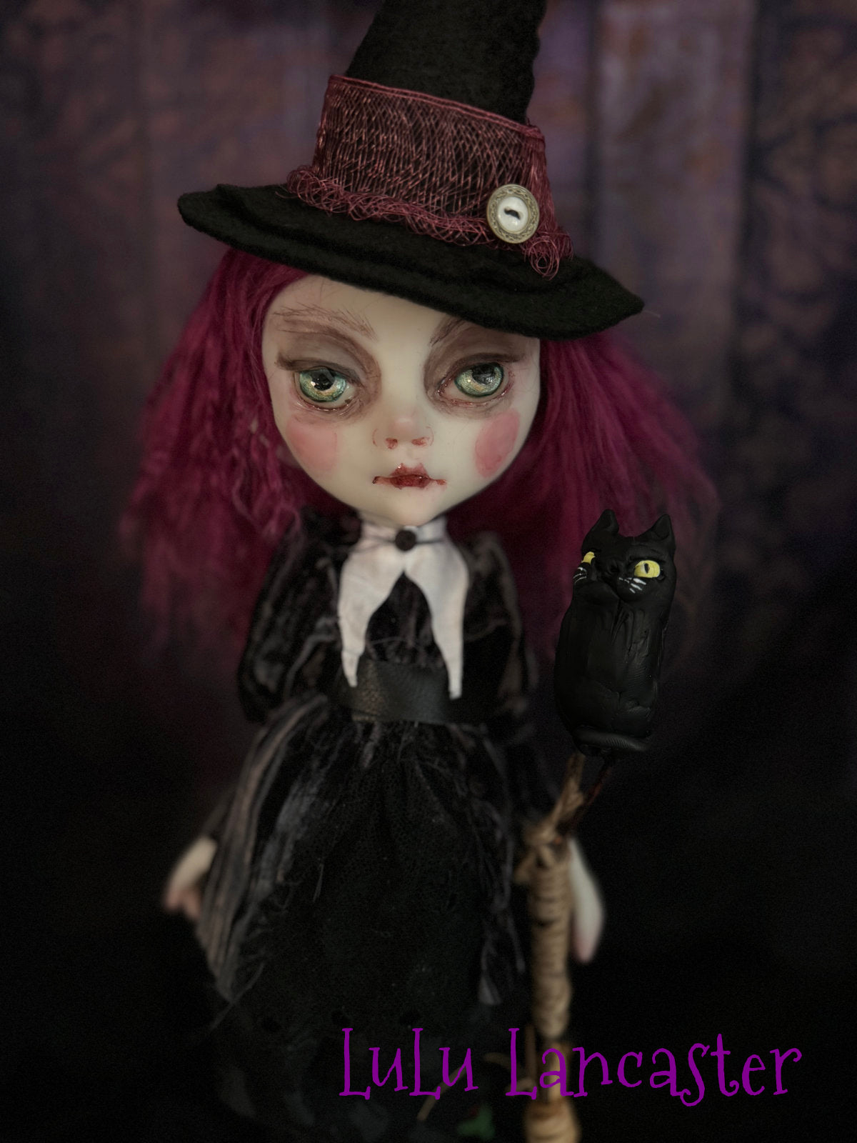 Gollie the mini witch Original LuLu Lancaster Art Doll