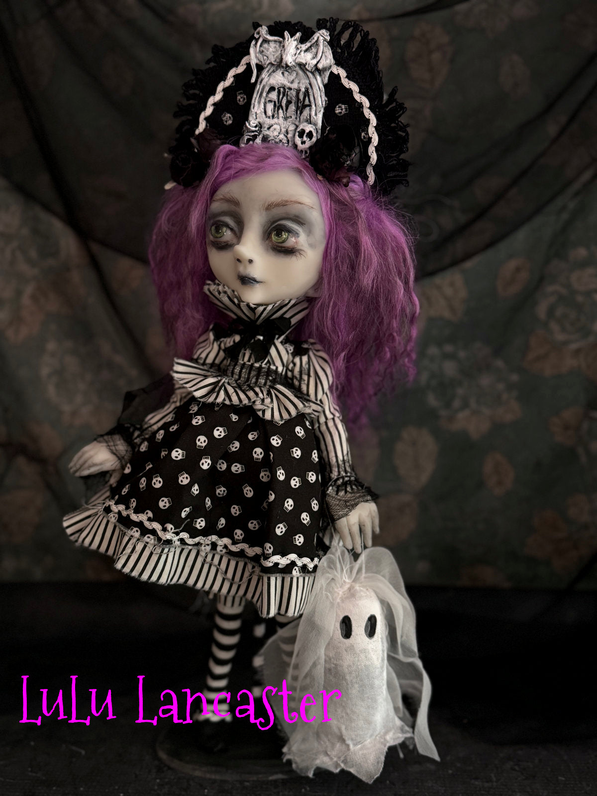 Graveyard Greta Goth Girl Original LuLu Lancaster Art Doll