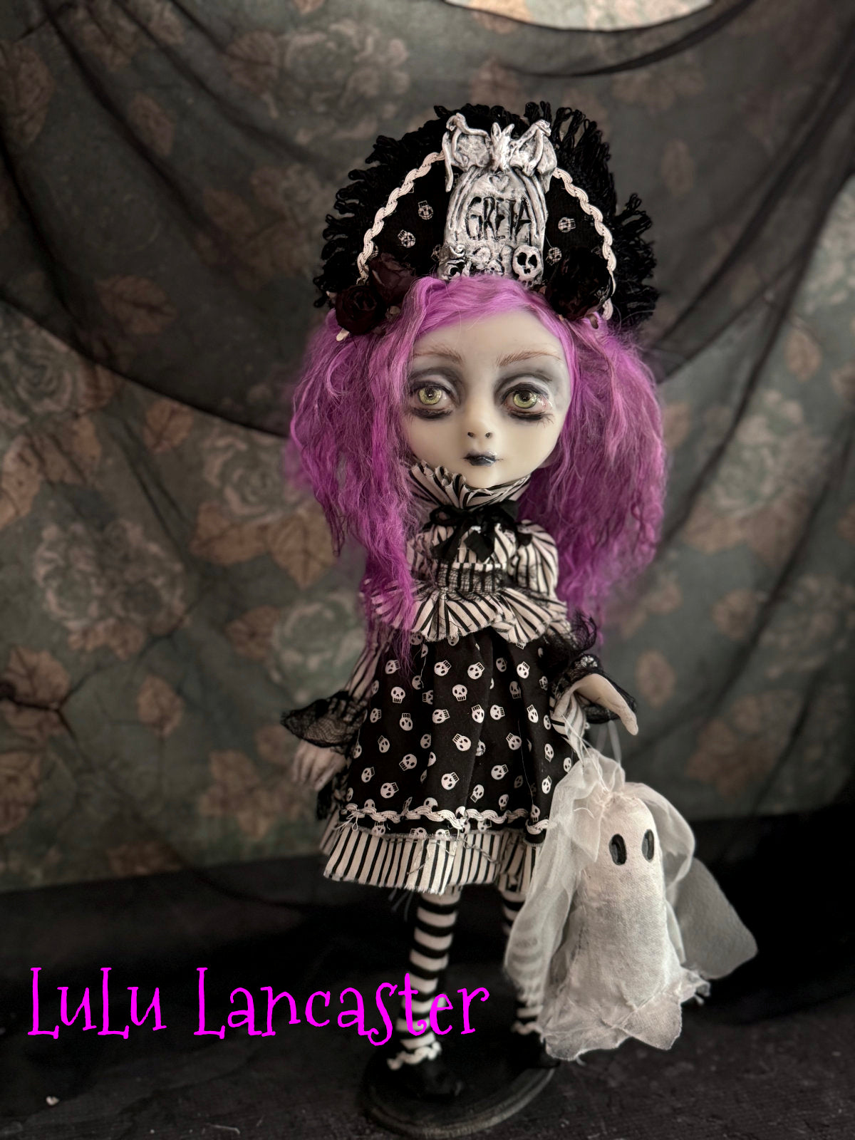 Graveyard Greta Goth Girl Original LuLu Lancaster Art Doll