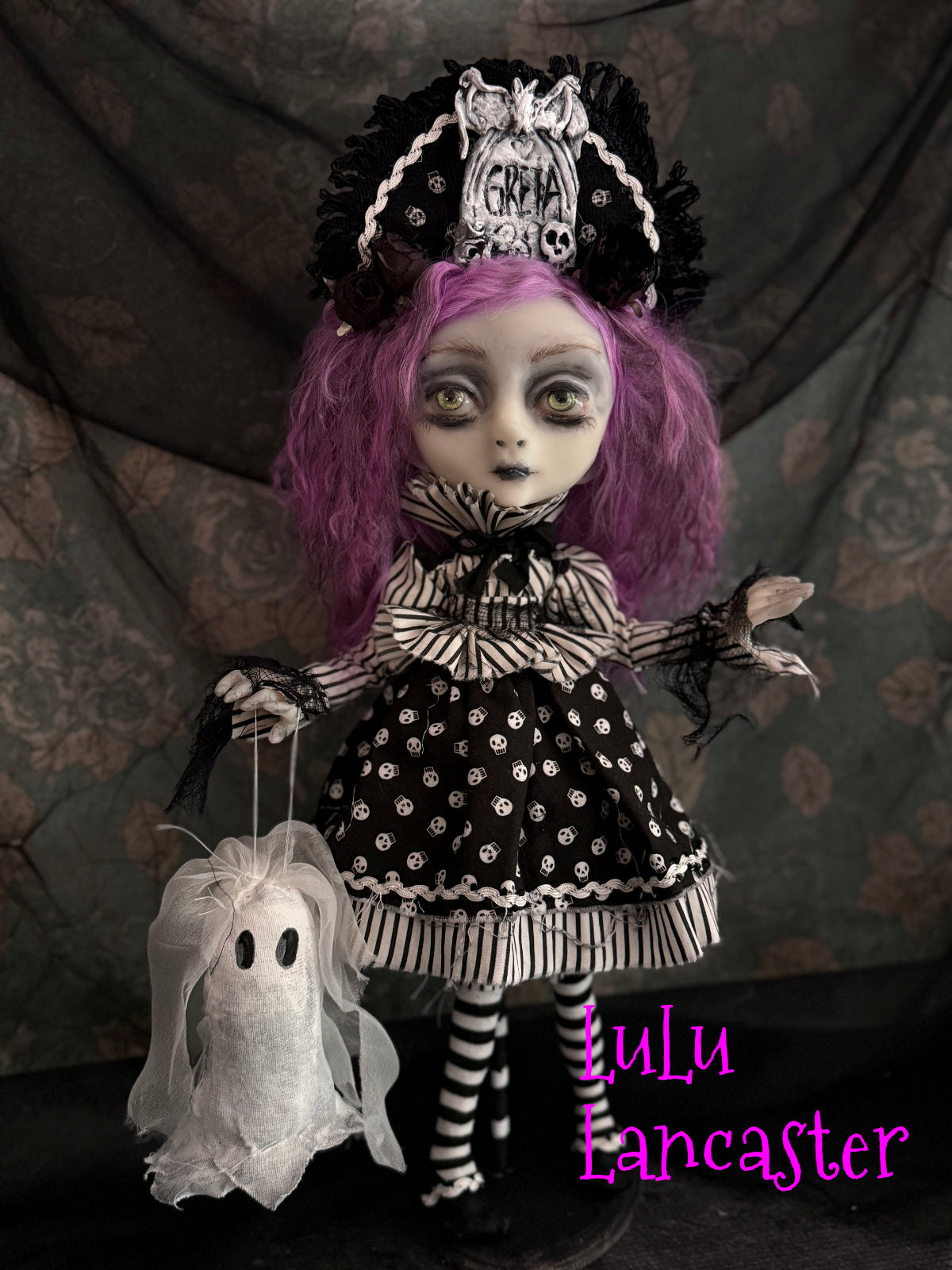 Graveyard Greta Goth Girl Original LuLu Lancaster Art Doll