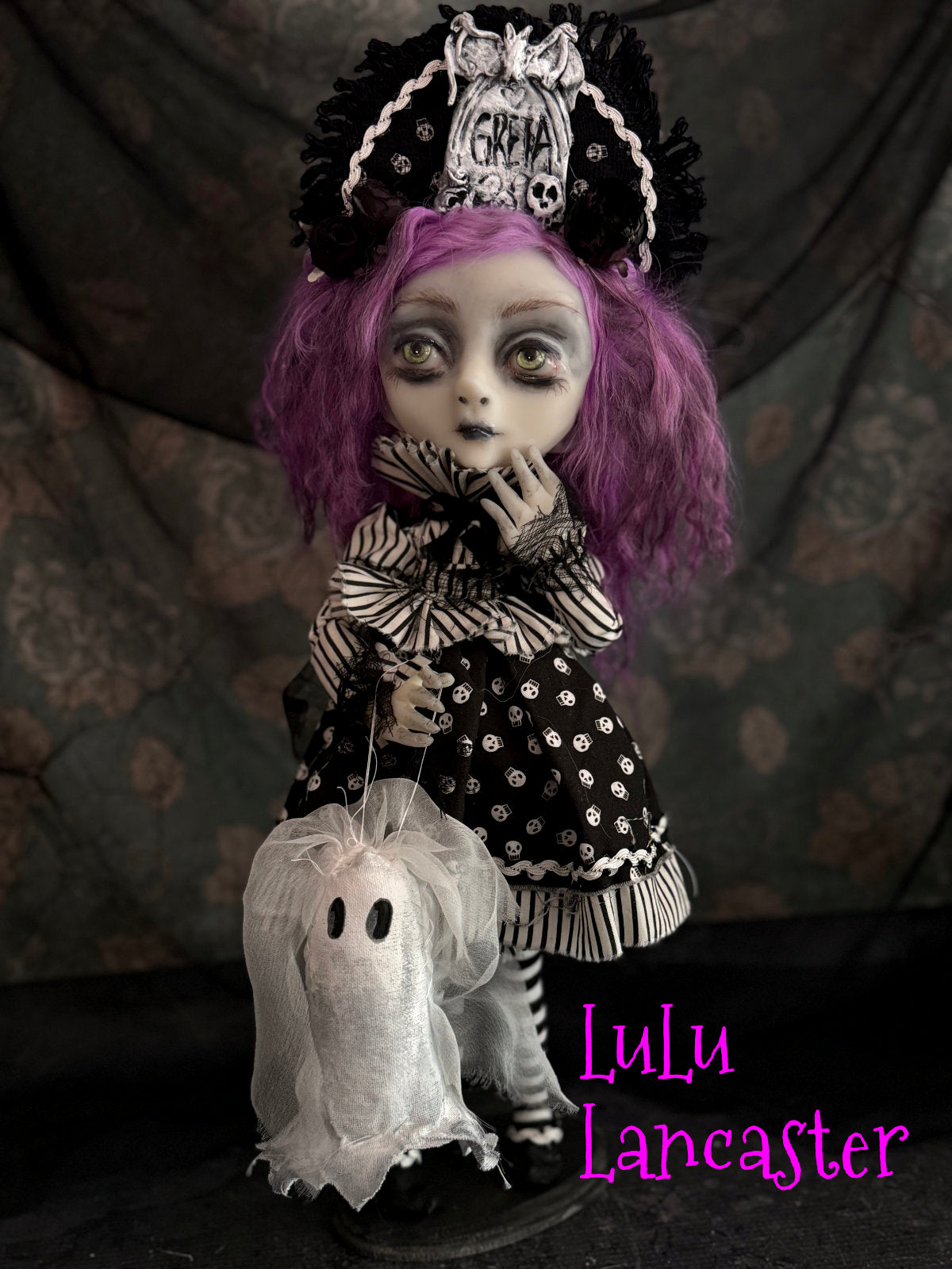 Graveyard Greta Goth Girl Original LuLu Lancaster Art Doll