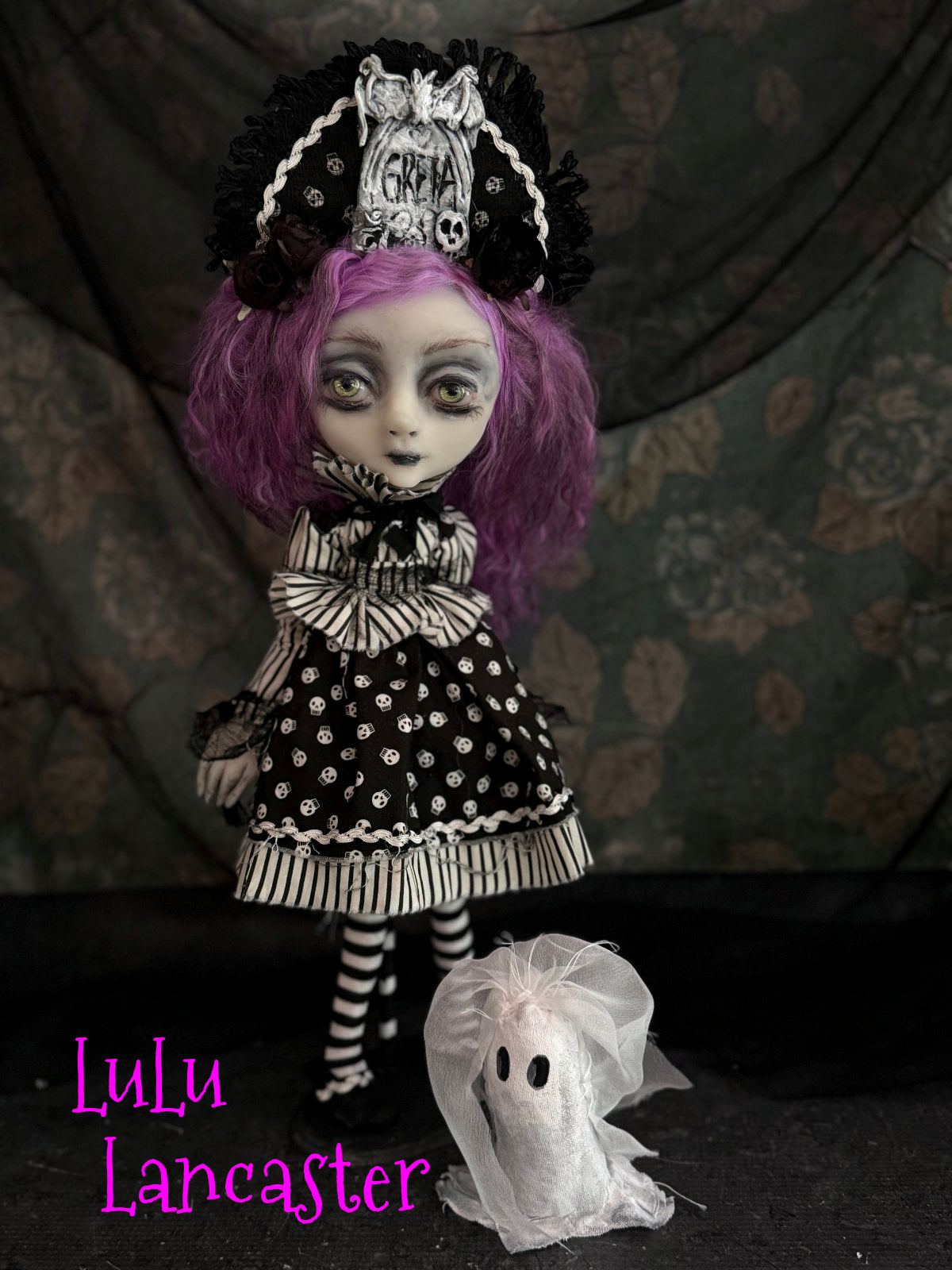 Graveyard Greta Goth Girl Original LuLu Lancaster Art Doll