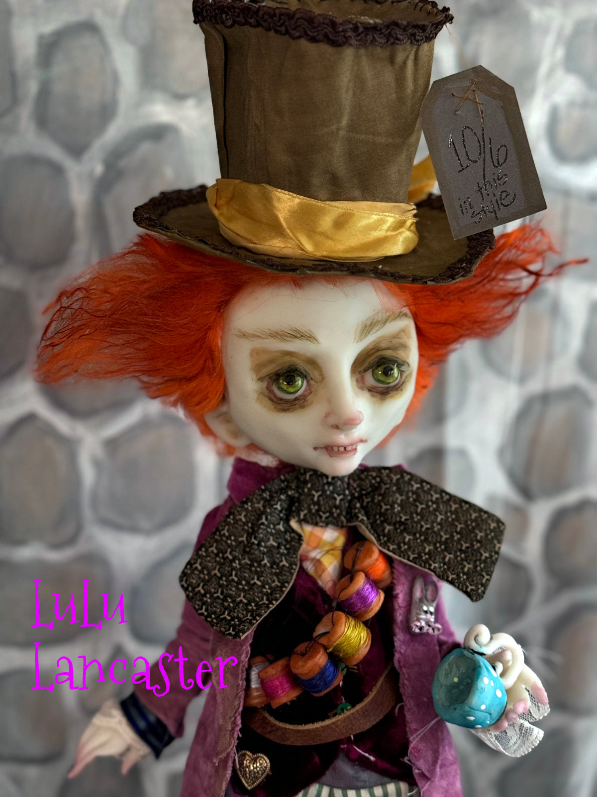 Mad Hatter Wonderland Original LuLu Lancaster Art Doll