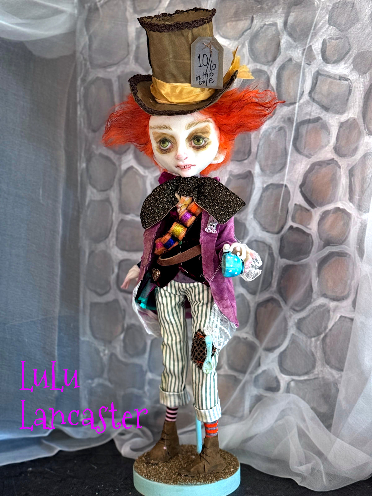 Mad Hatter Wonderland Original LuLu Lancaster Art Doll