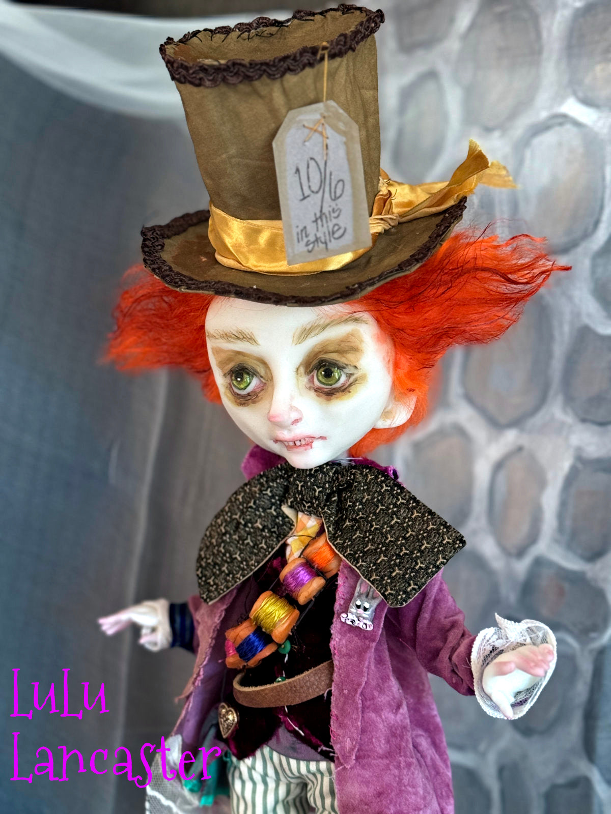 Mad Hatter Wonderland Original LuLu Lancaster Art Doll