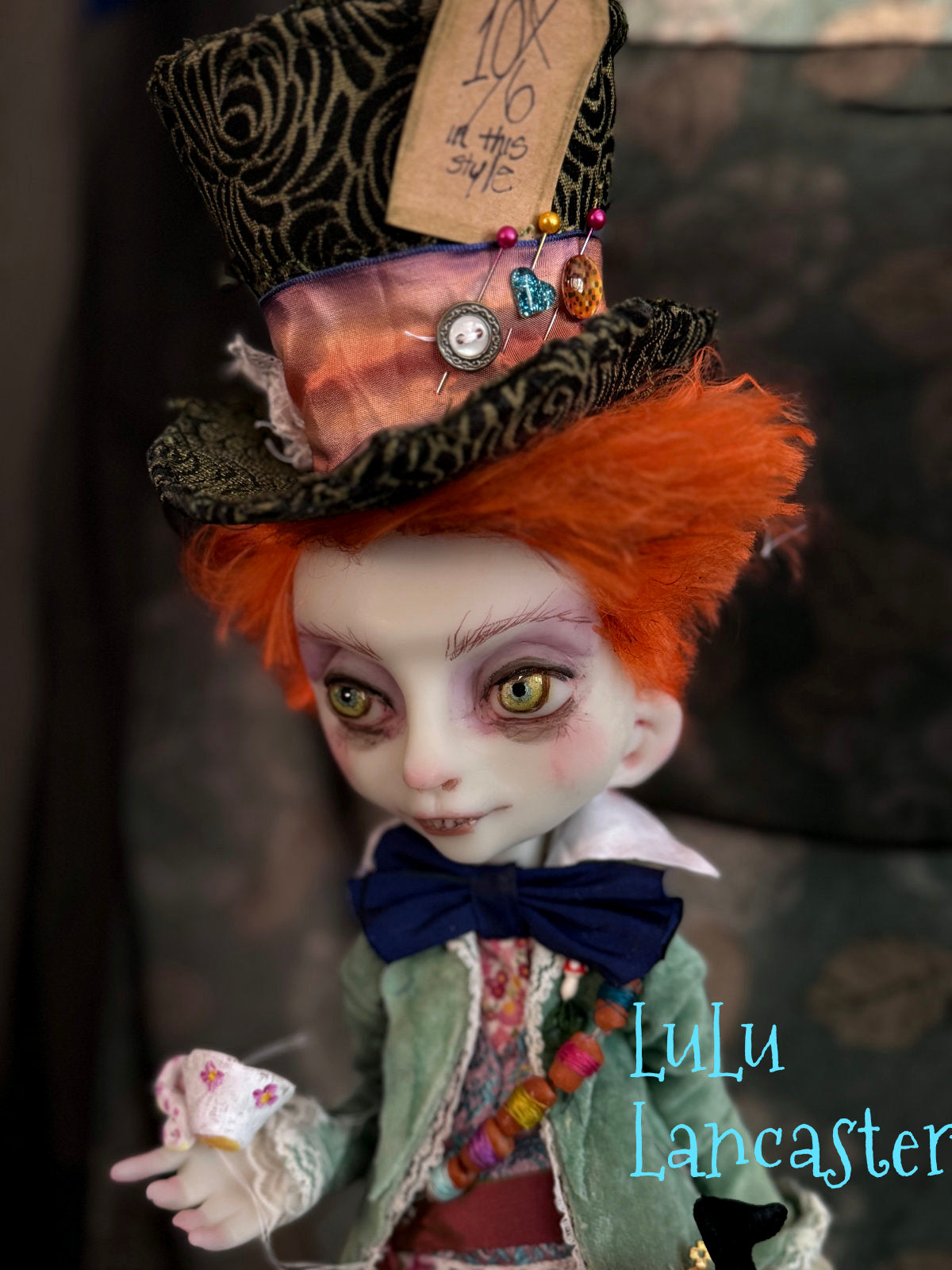 Hatter and Alice Original LuLu Lancaster Art Dolls