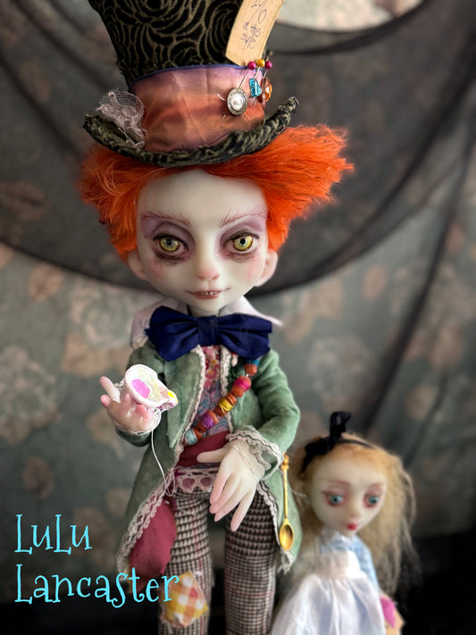 Hatter and Alice Original LuLu Lancaster Art Dolls