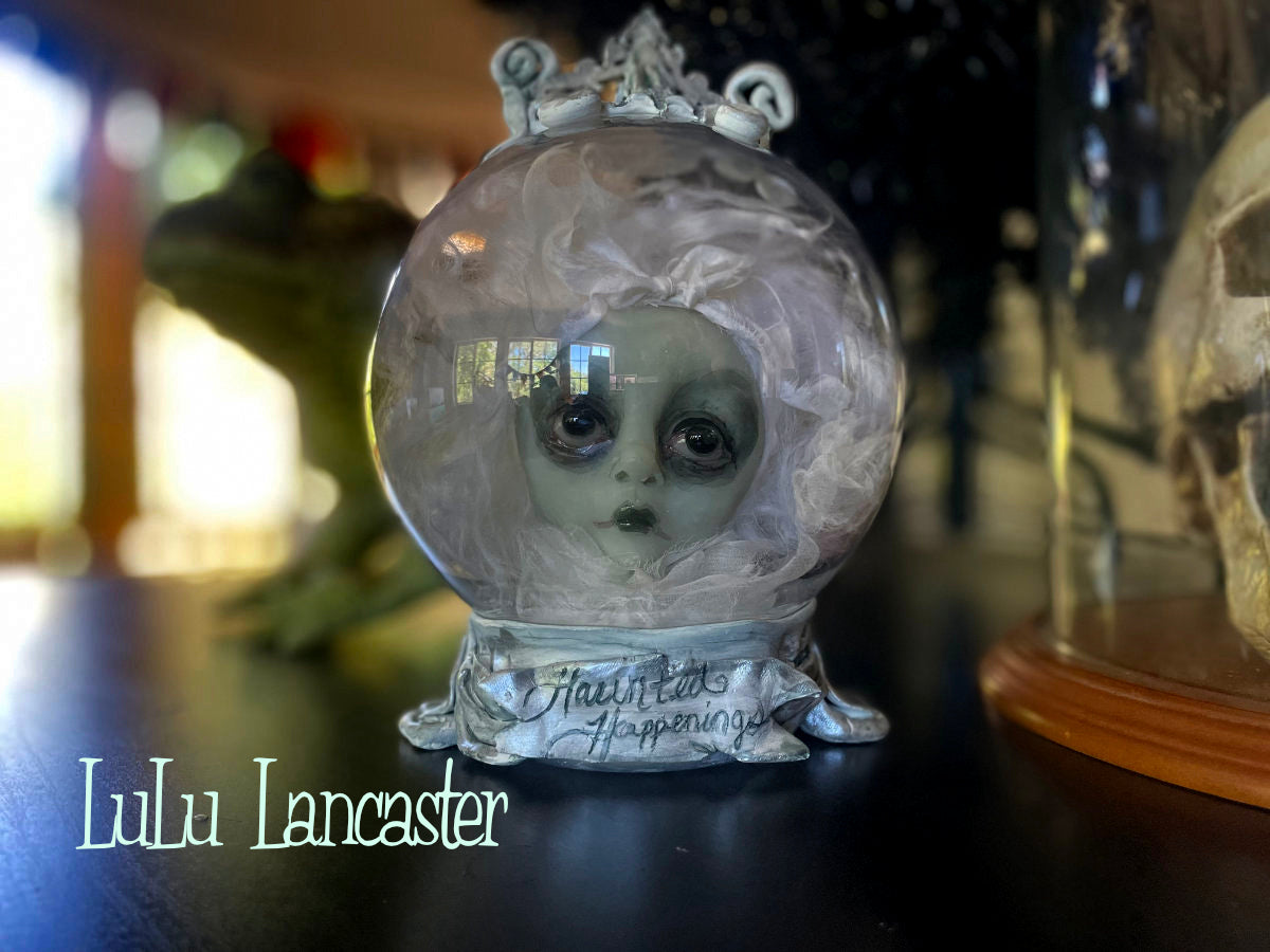 Haunted Happenings Glowing Ghostie Crystal Ball Original LuLu Lancaster Art Doll