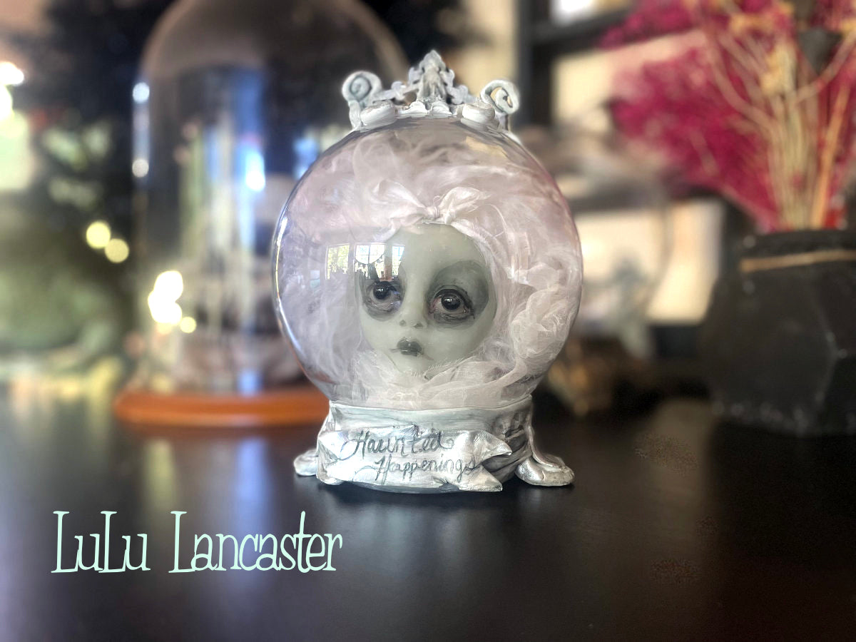 Haunted Happenings Glowing Ghostie Crystal Ball Original LuLu Lancaster Art Doll