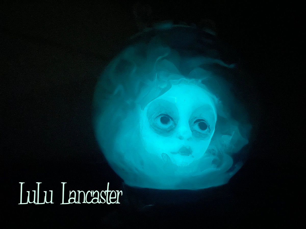 Haunted Happenings Glowing Ghostie Crystal Ball Original LuLu Lancaster Art Doll