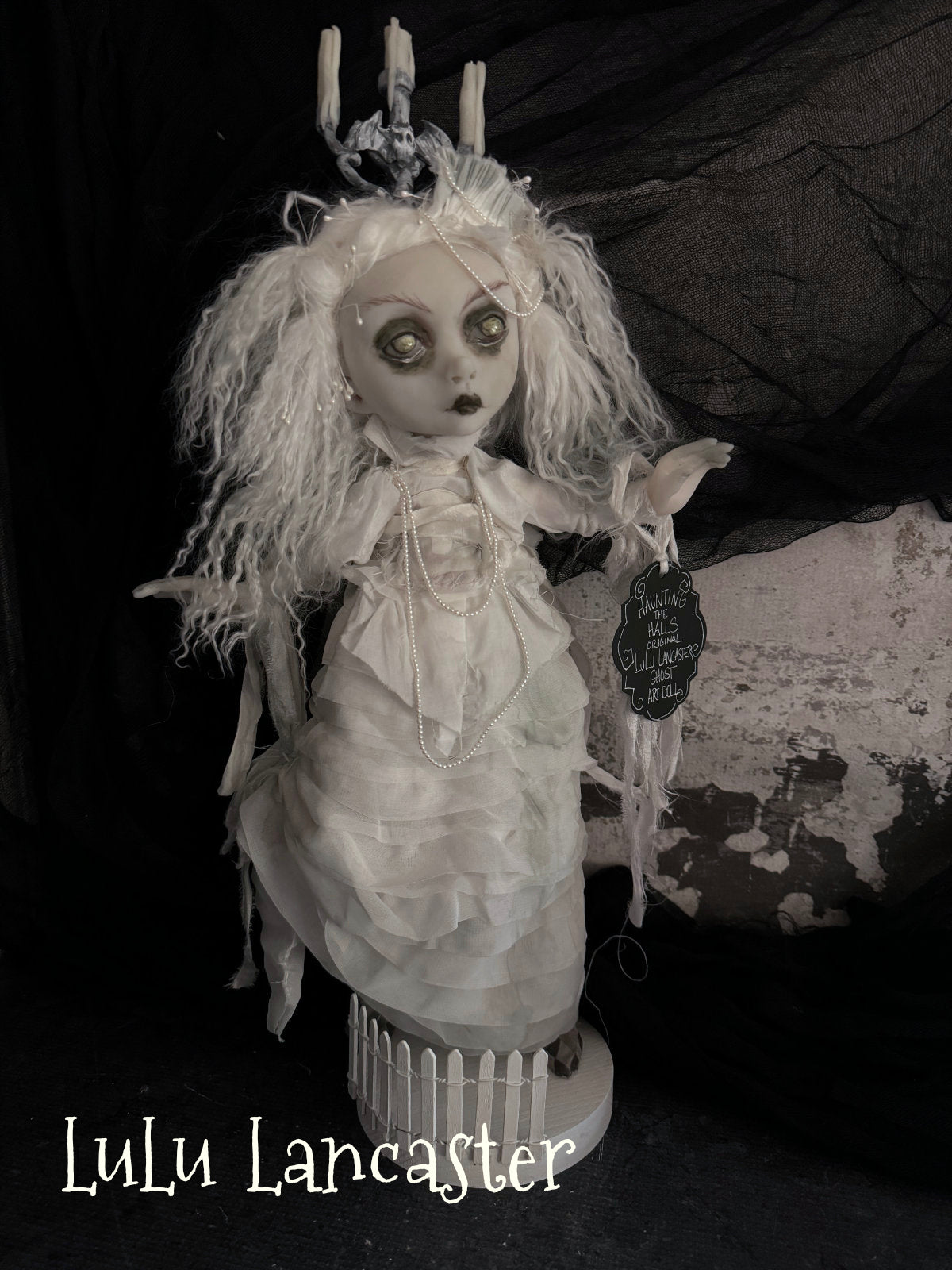Haunting Halls Ghost Halloween Original LuLu Lancaster Art Dolls