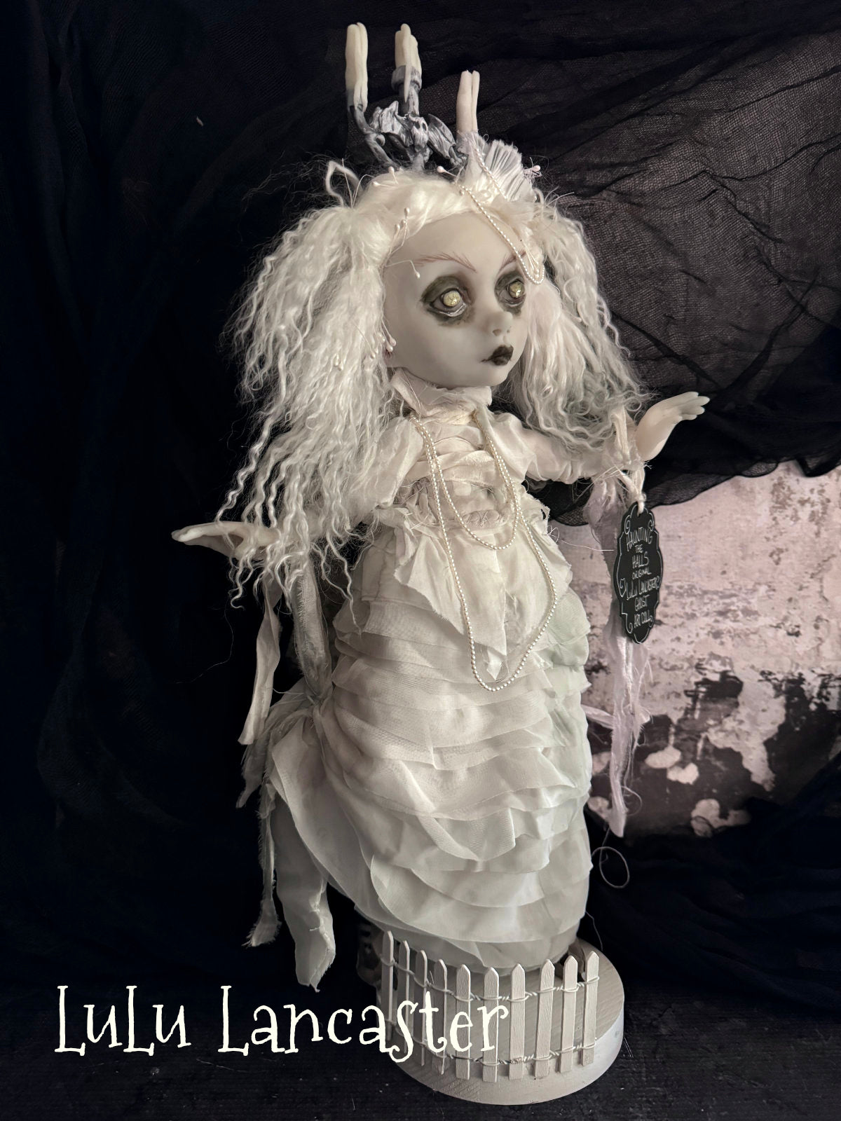 Haunting Halls Ghost Halloween Original LuLu Lancaster Art Dolls