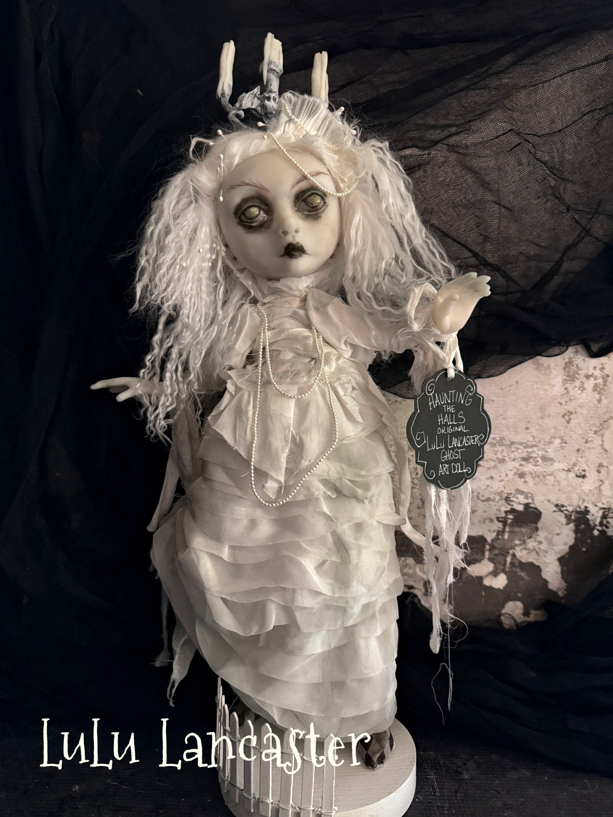 Haunting Halls Ghost Halloween Original LuLu Lancaster Art Dolls