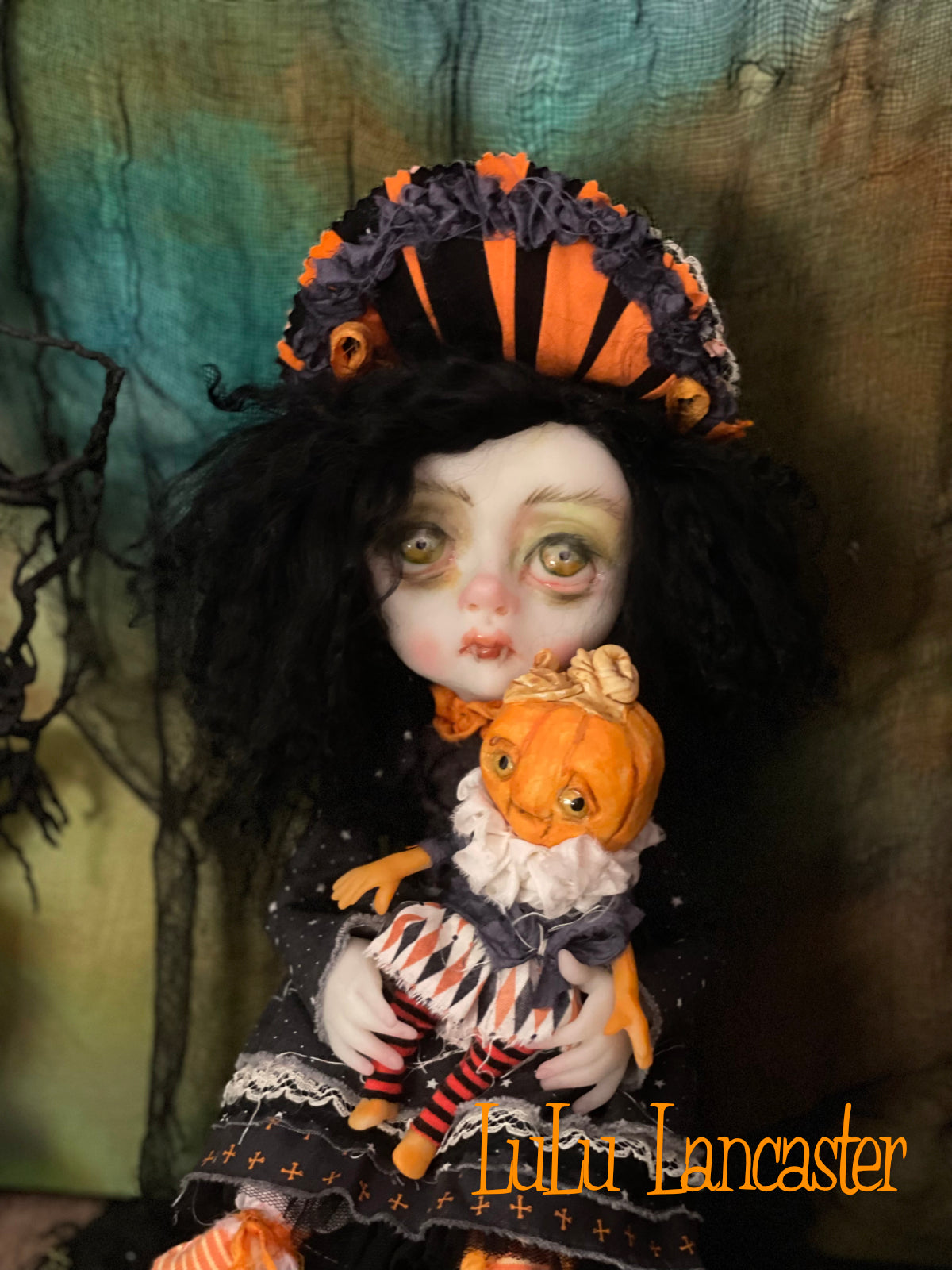 Hazel Vampire Halloween Sitter Original LuLu Lancaster Art Dolls
