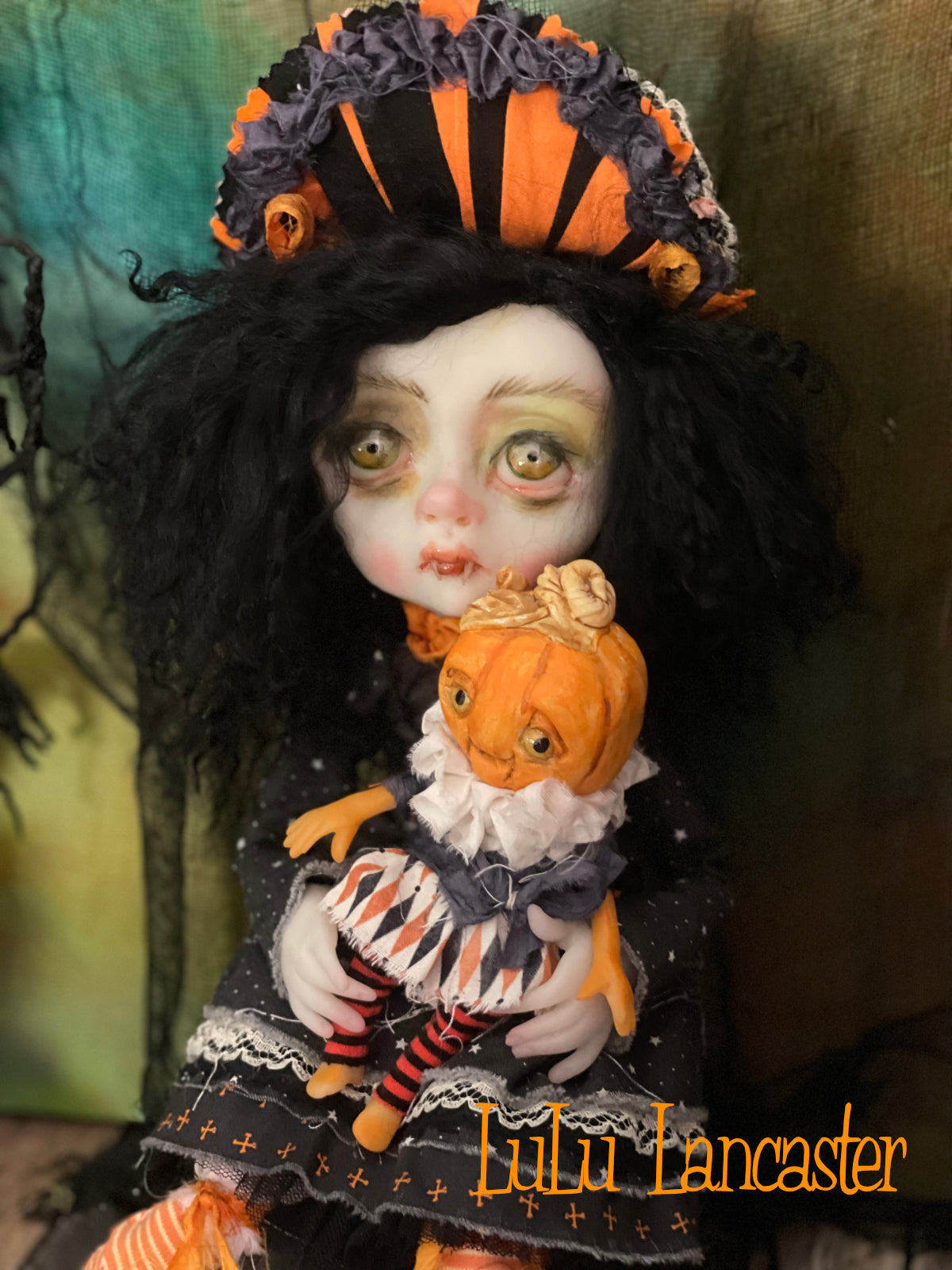 Hazel Vampire Halloween Sitter Original LuLu Lancaster Art Dolls
