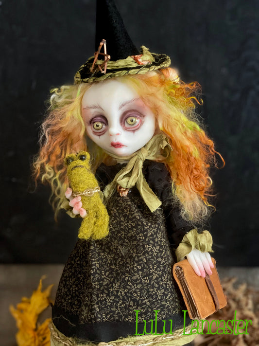 Iver the school Witch Original LuLu Lancaster Halloween Art Dolls