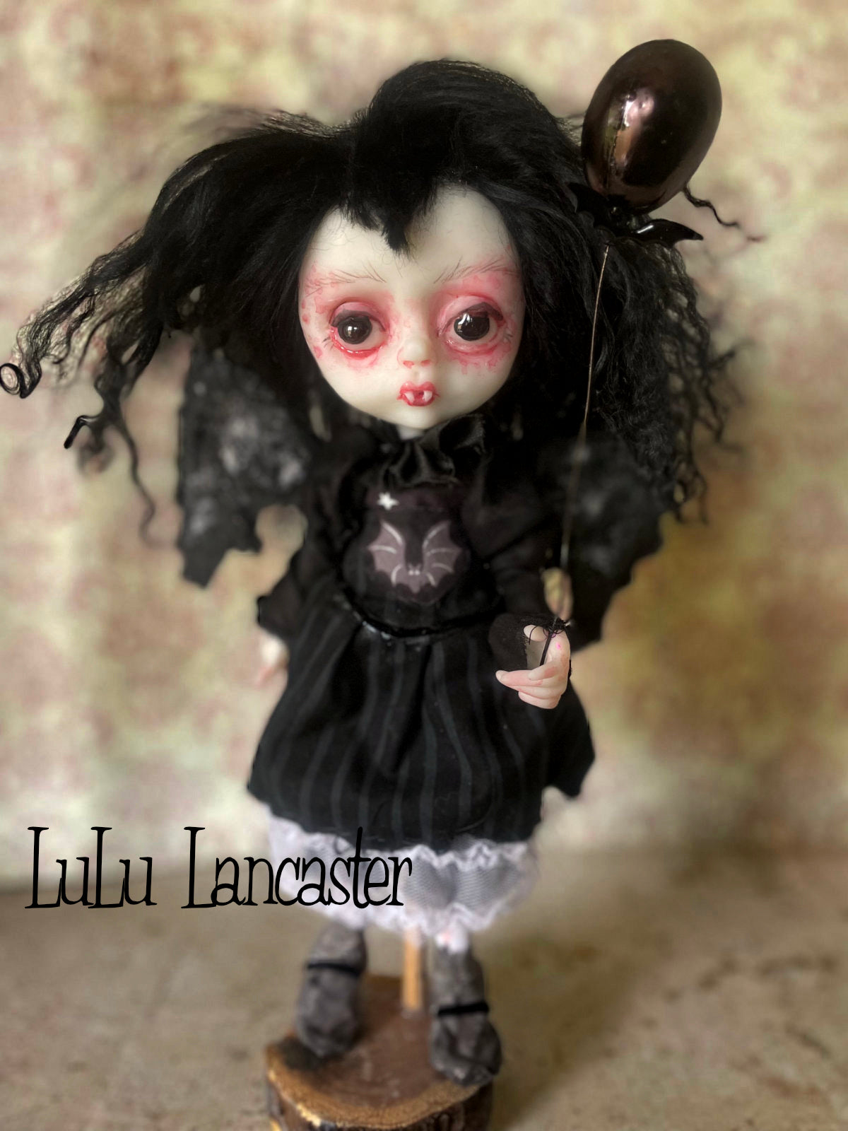 Jett Mini Vampire bat Goth Original LuLu Lancaster Art Doll