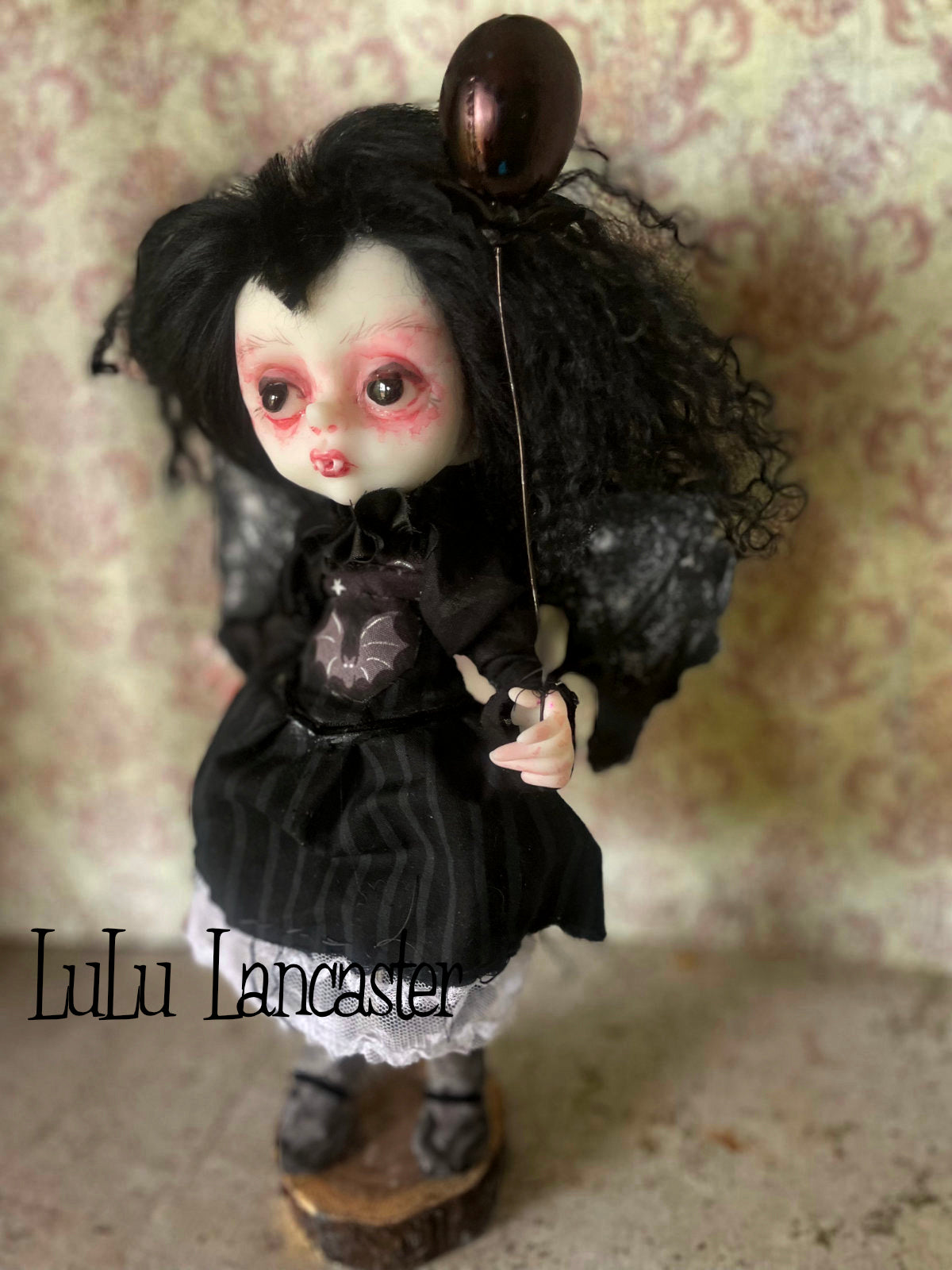 Jett Mini Vampire bat Goth Original LuLu Lancaster Art Doll
