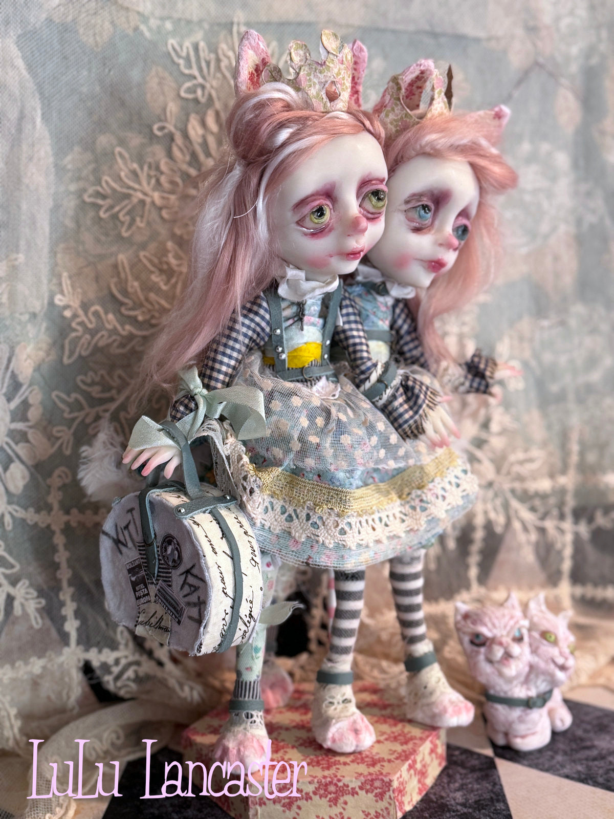 Kitt and Katt conjoined twins Original LuLu Lancaster Art Doll